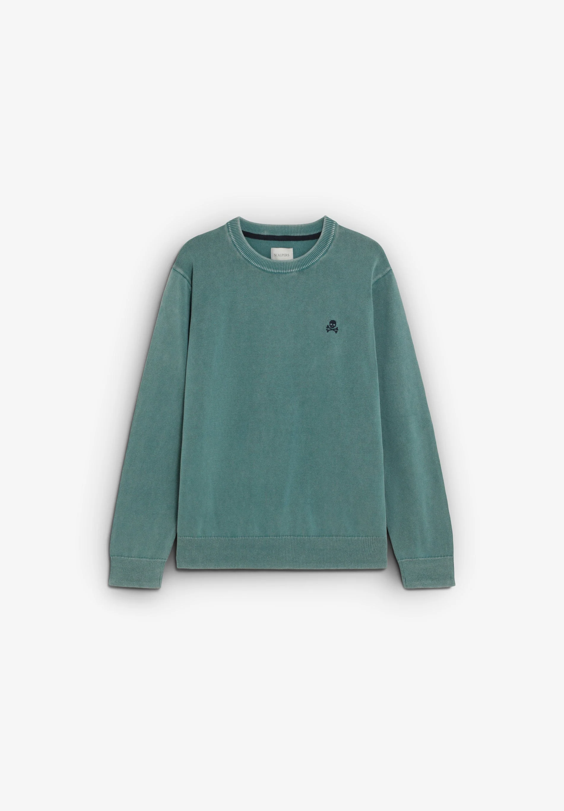 ROUND NECK COTTON SWEATER