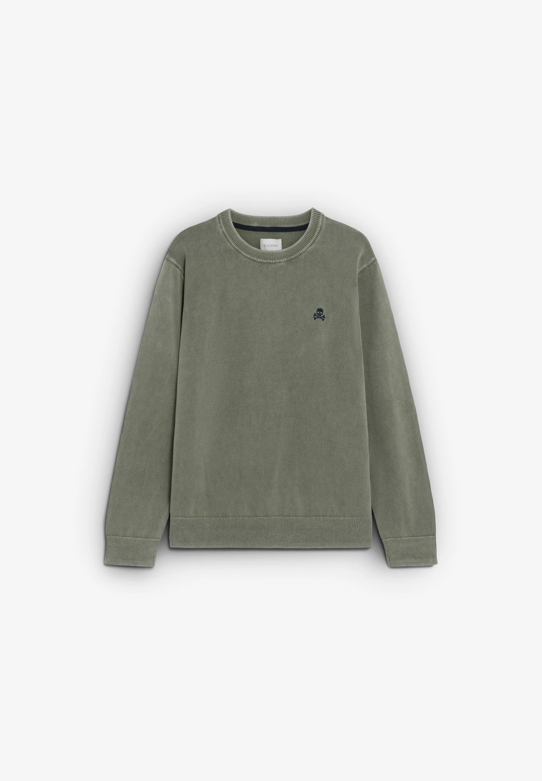 ROUND NECK COTTON SWEATER
