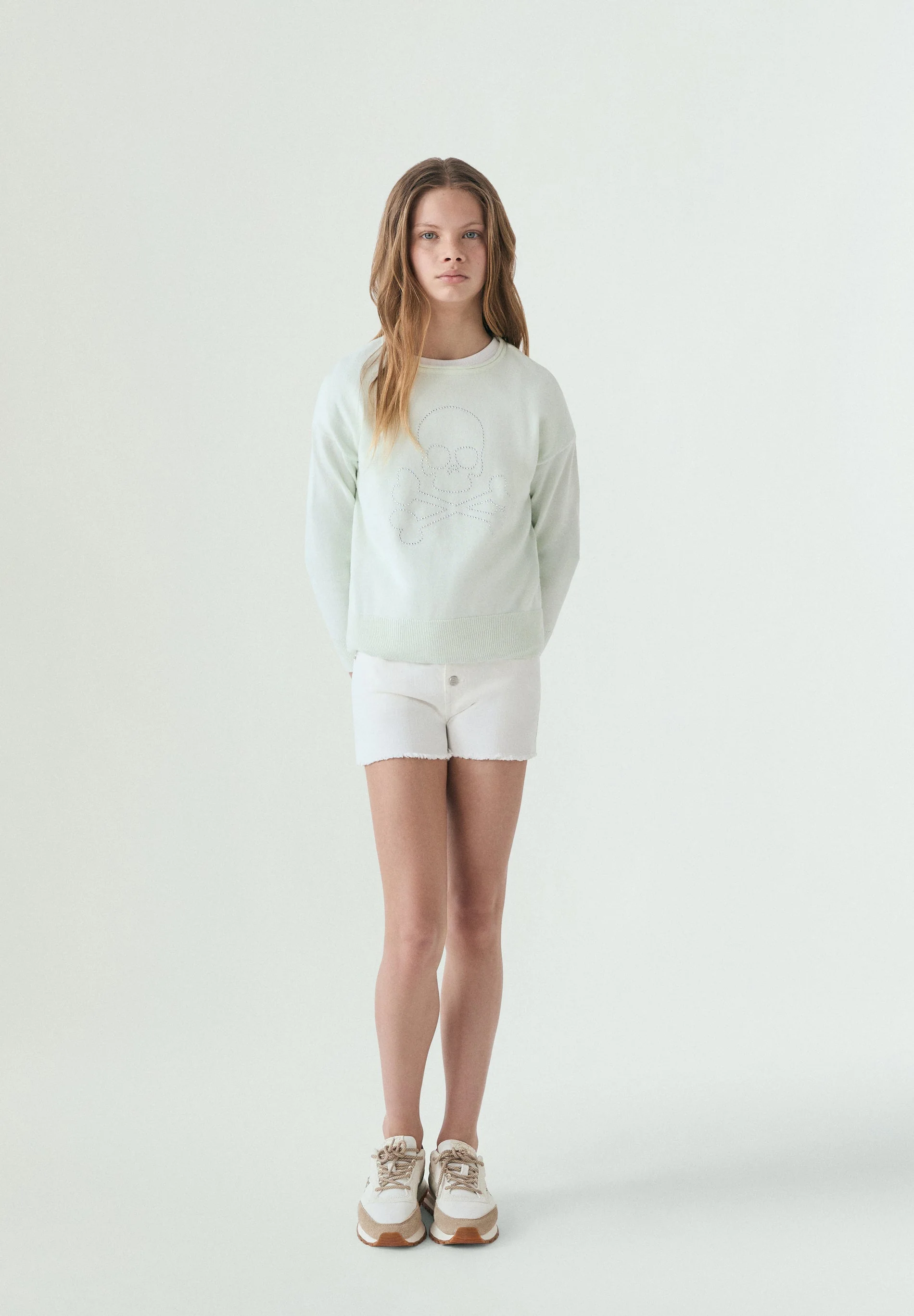 SWEATER WITH STUDDED SKULL - Image 2