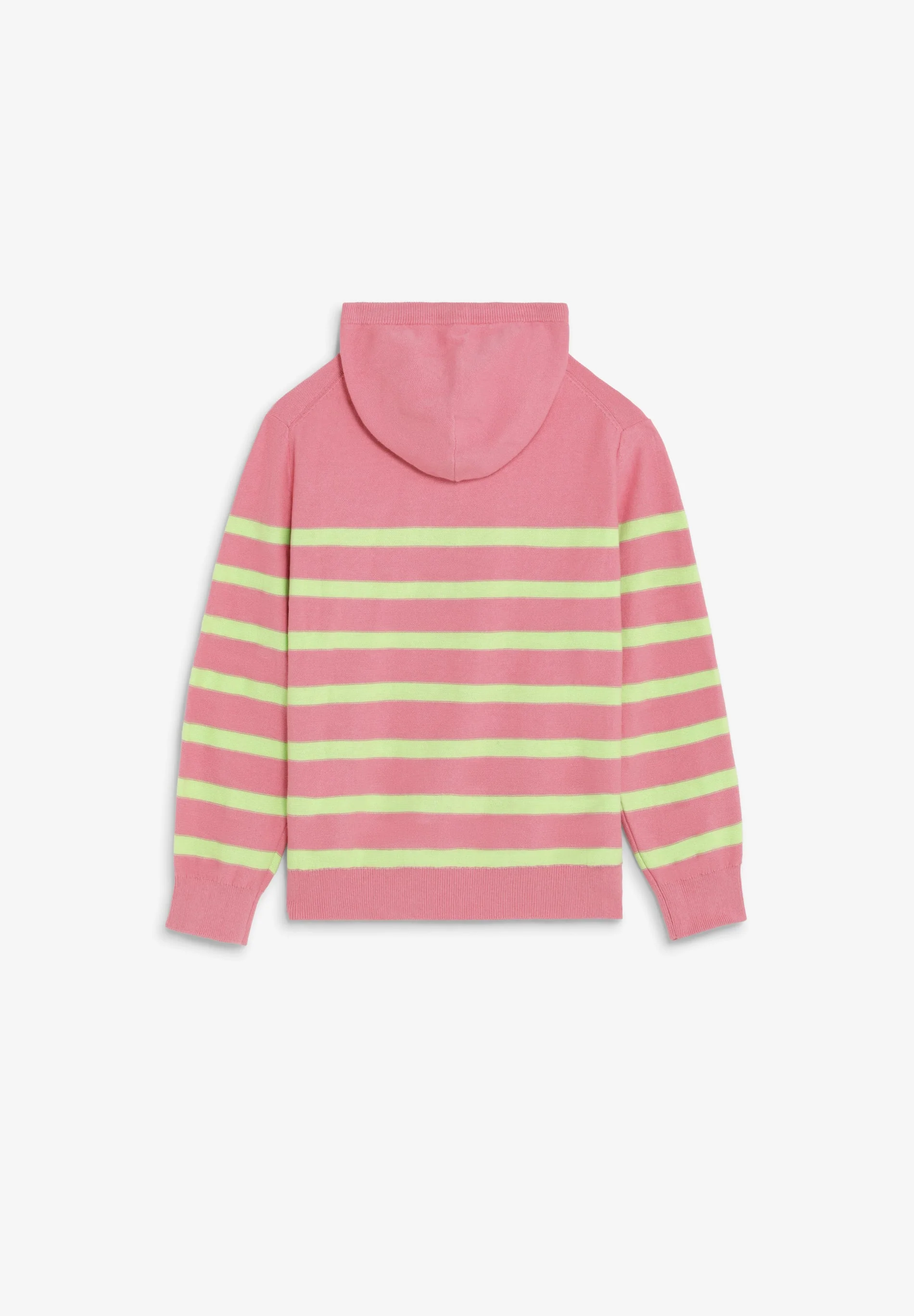 FINE KNIT STRIPED HOODIE - Image 6