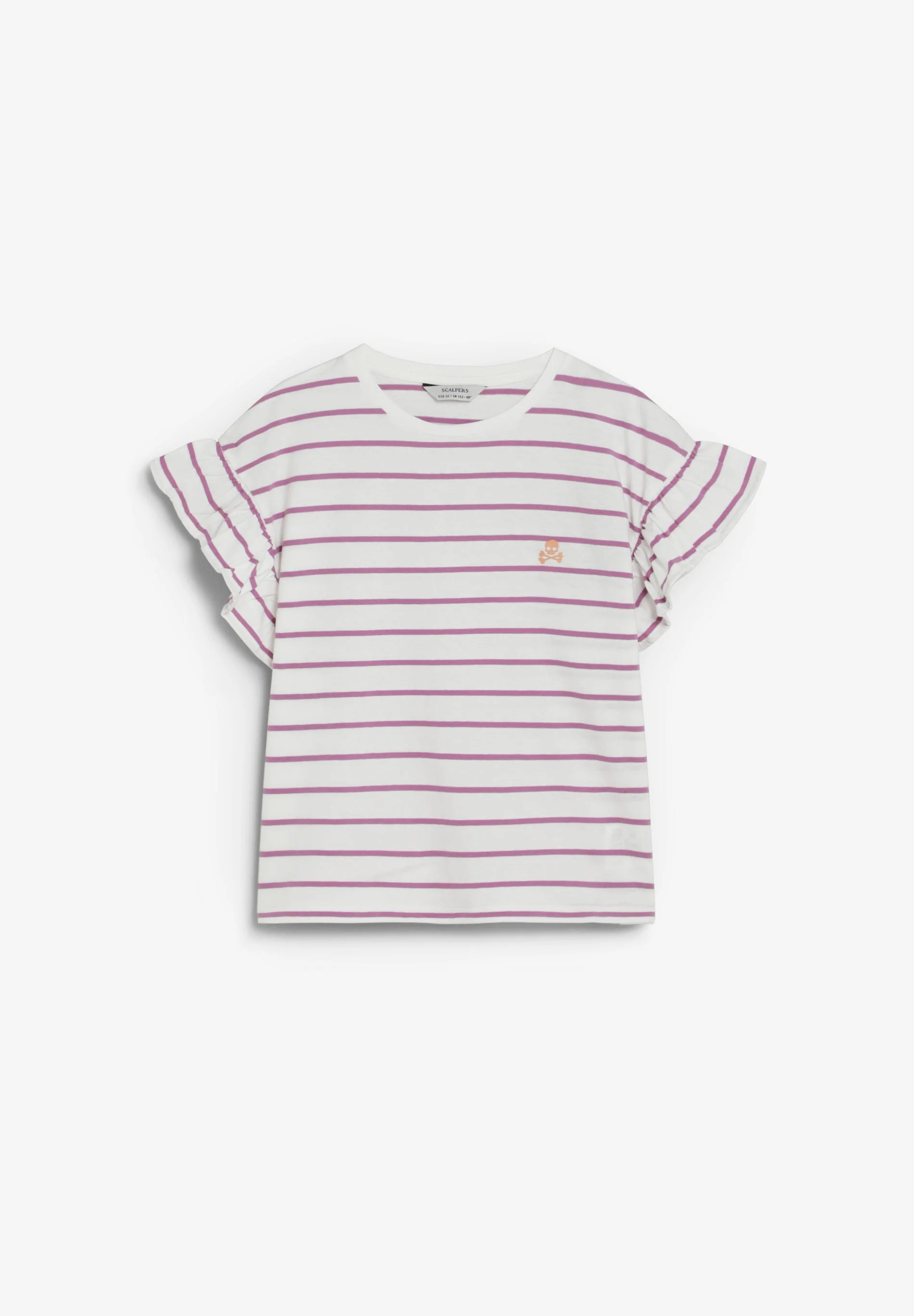 STRIPED T-SHIRT WITH CONTRAST SKULL - Image 4