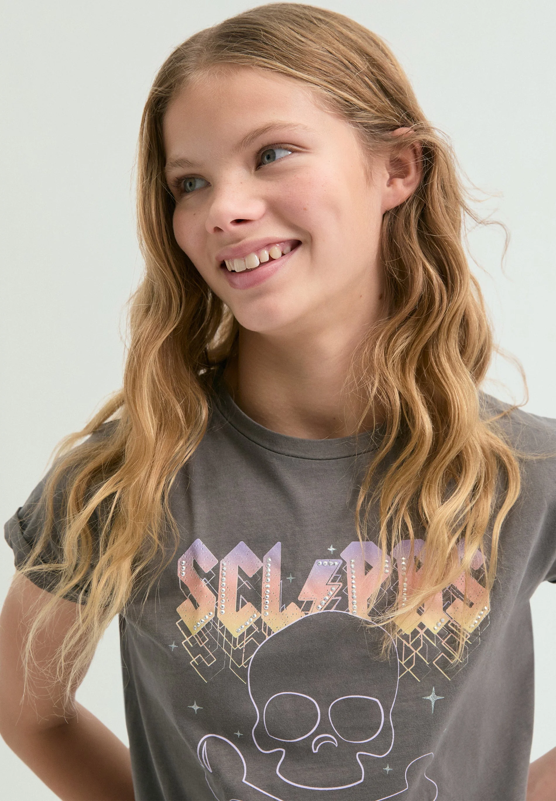 RHINESTONE PRINT T-SHIRT - Image 4