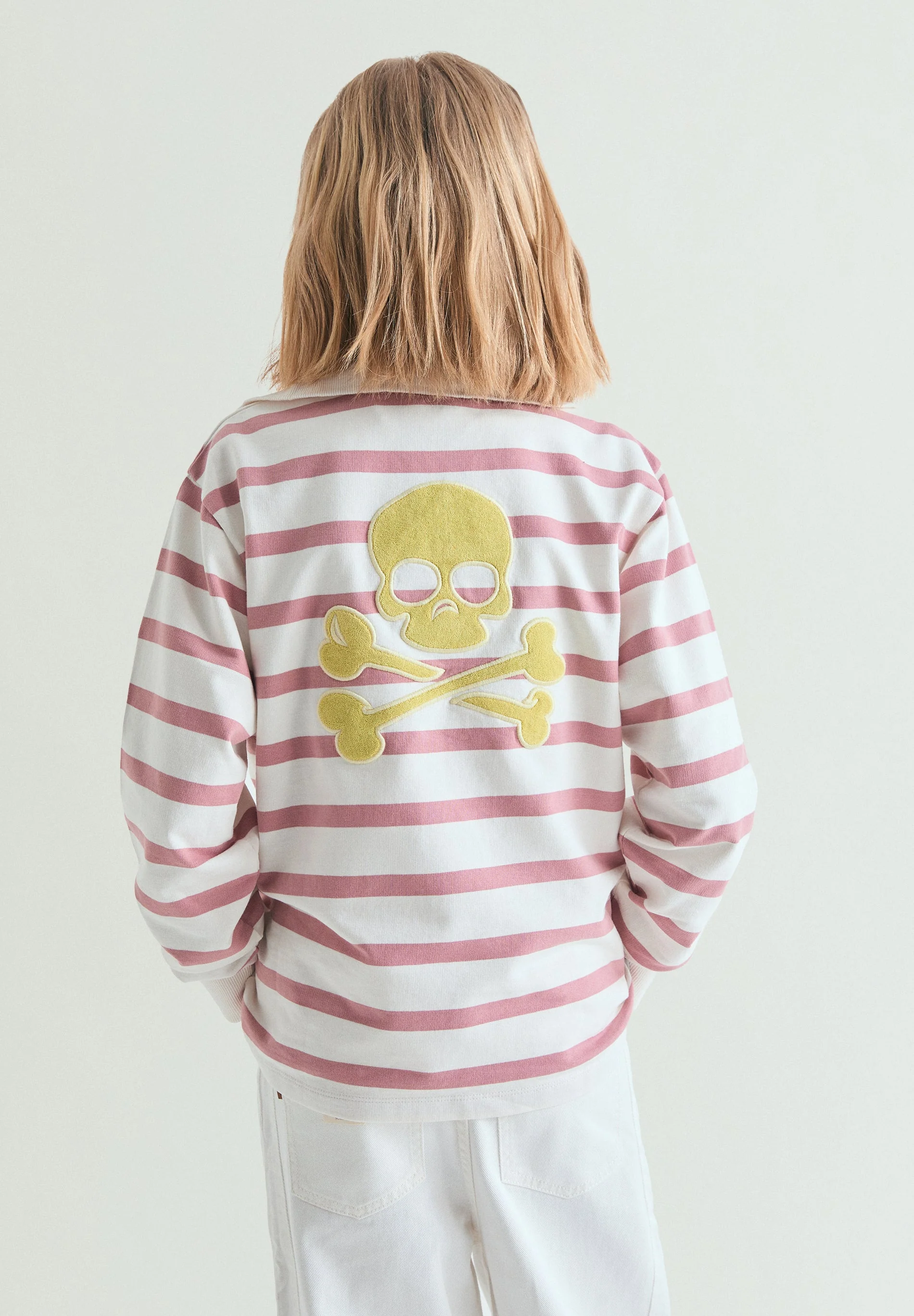 HIGH NECK STRIPED SWEATSHIRT - Image 4