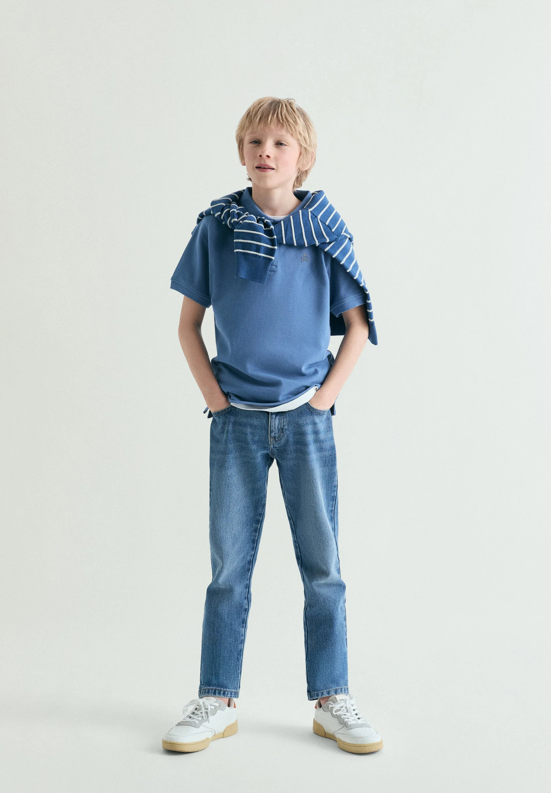 BASIC POLO SHIRT WITH SKULL - Image 3