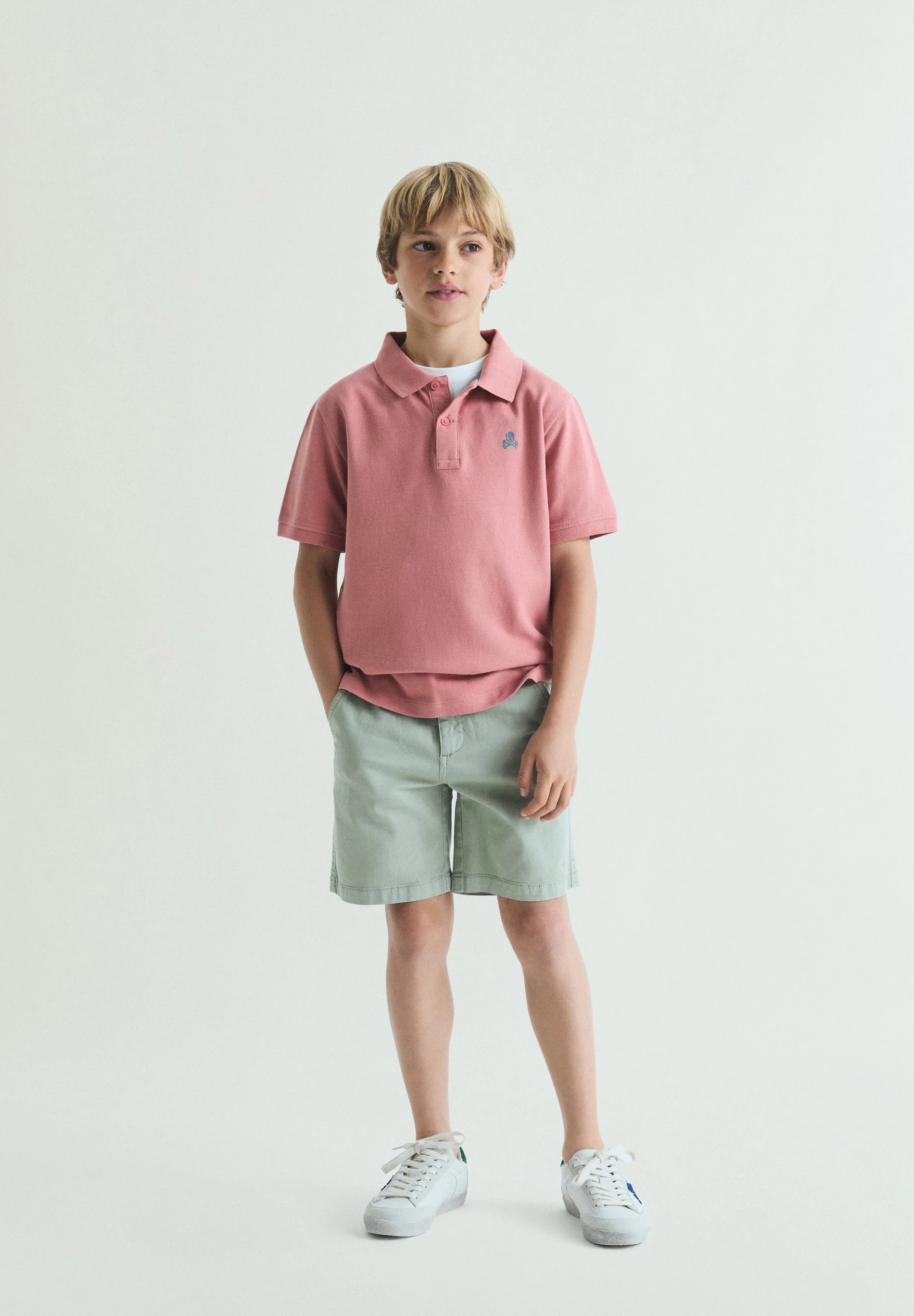 BASIC POLO SHIRT WITH SKULL - Image 2