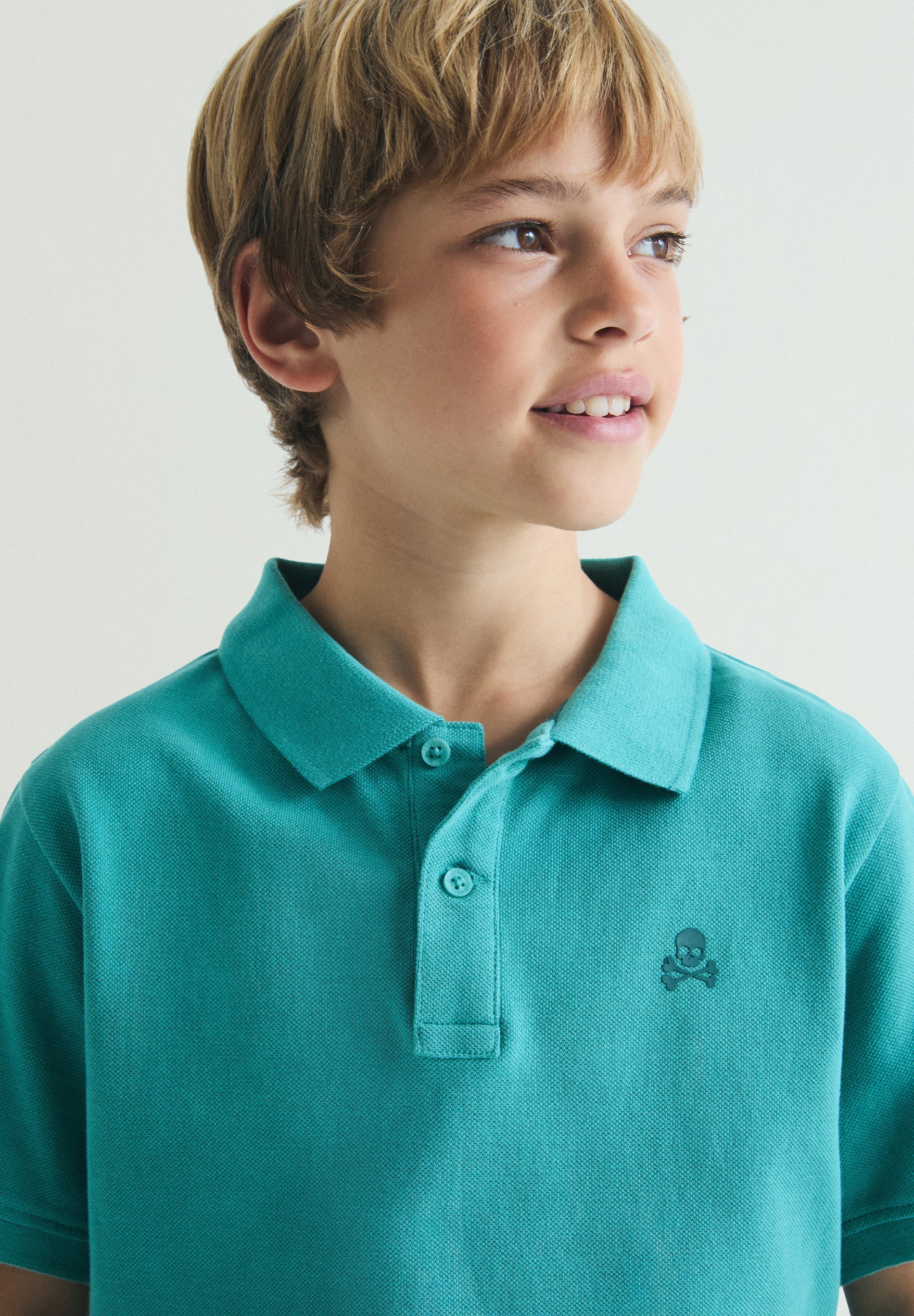BASIC POLO SHIRT WITH SKULL - Image 3