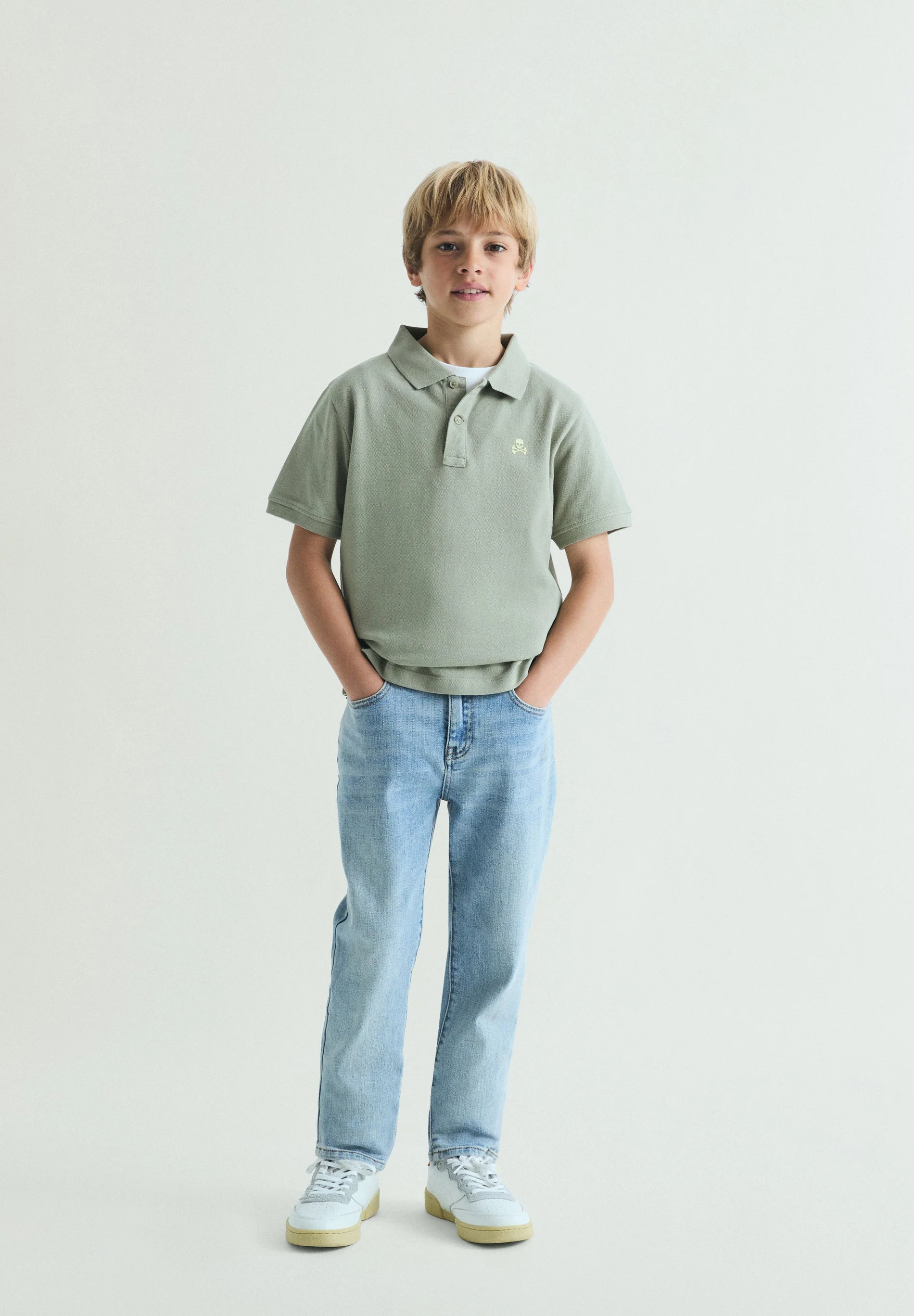 BASIC POLO SHIRT WITH SKULL - Image 2