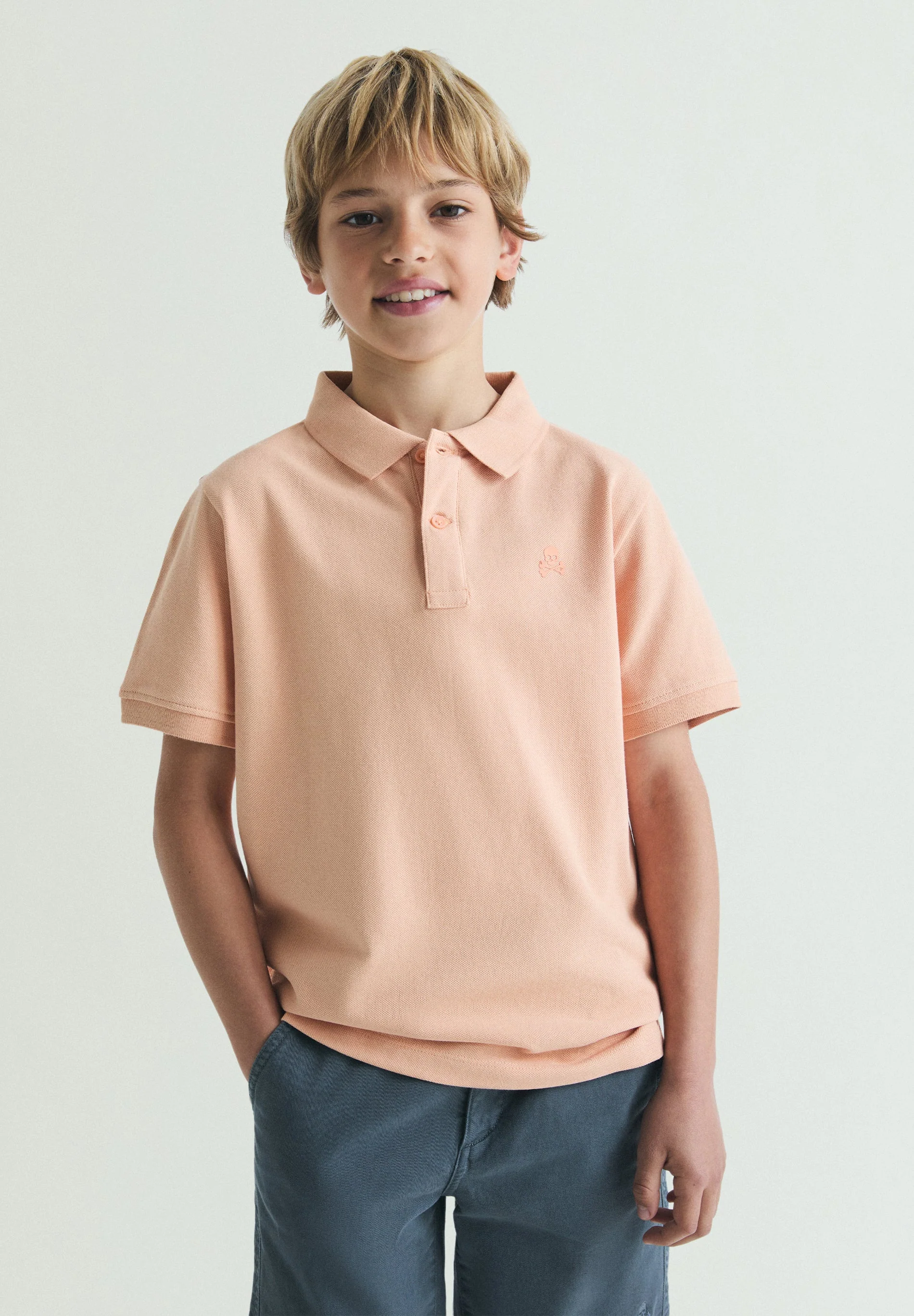 BASIC POLO SHIRT WITH SKULL - Image 3