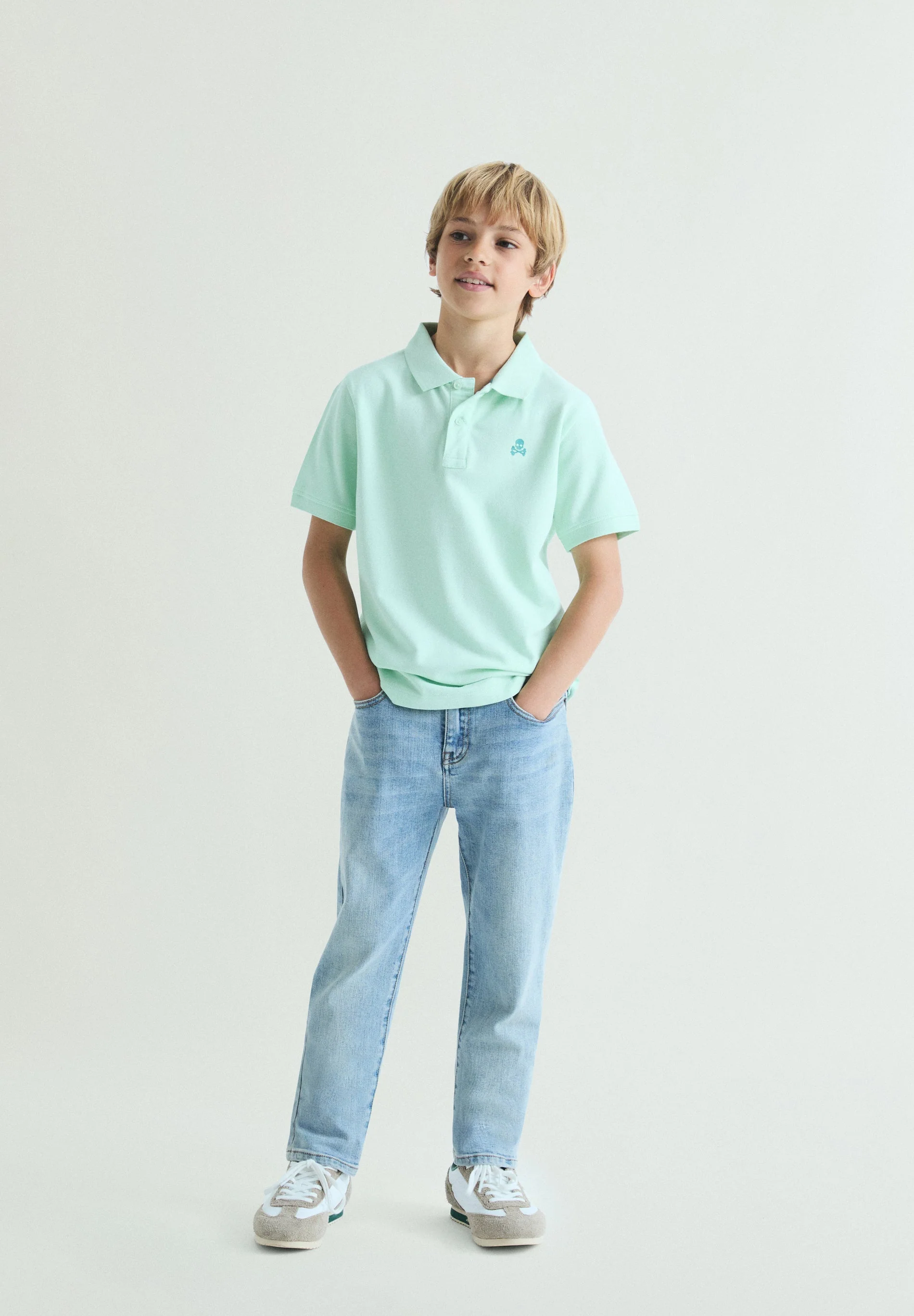 BASIC POLO SHIRT WITH SKULL - Image 2