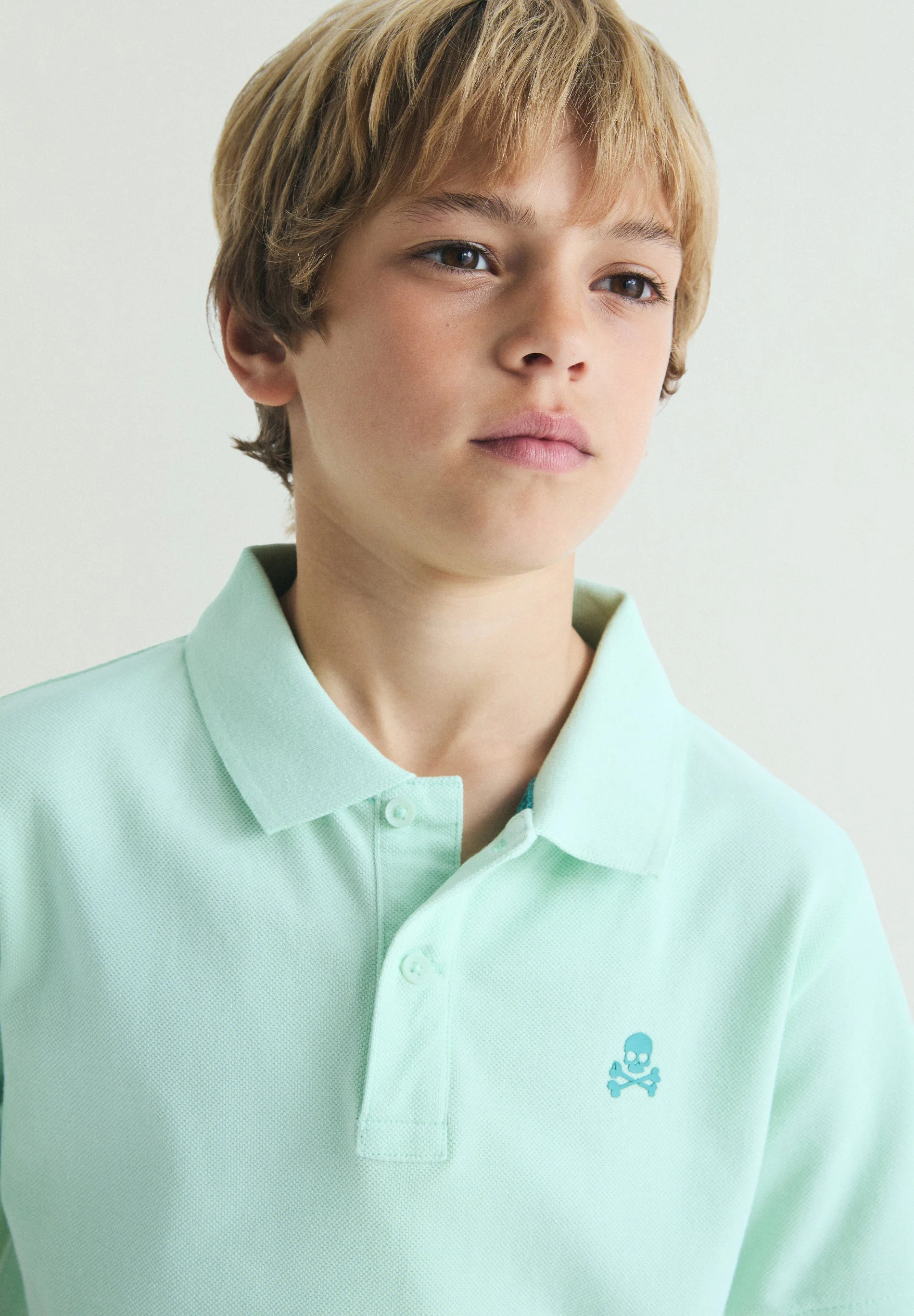 BASIC POLO SHIRT WITH SKULL - Image 3