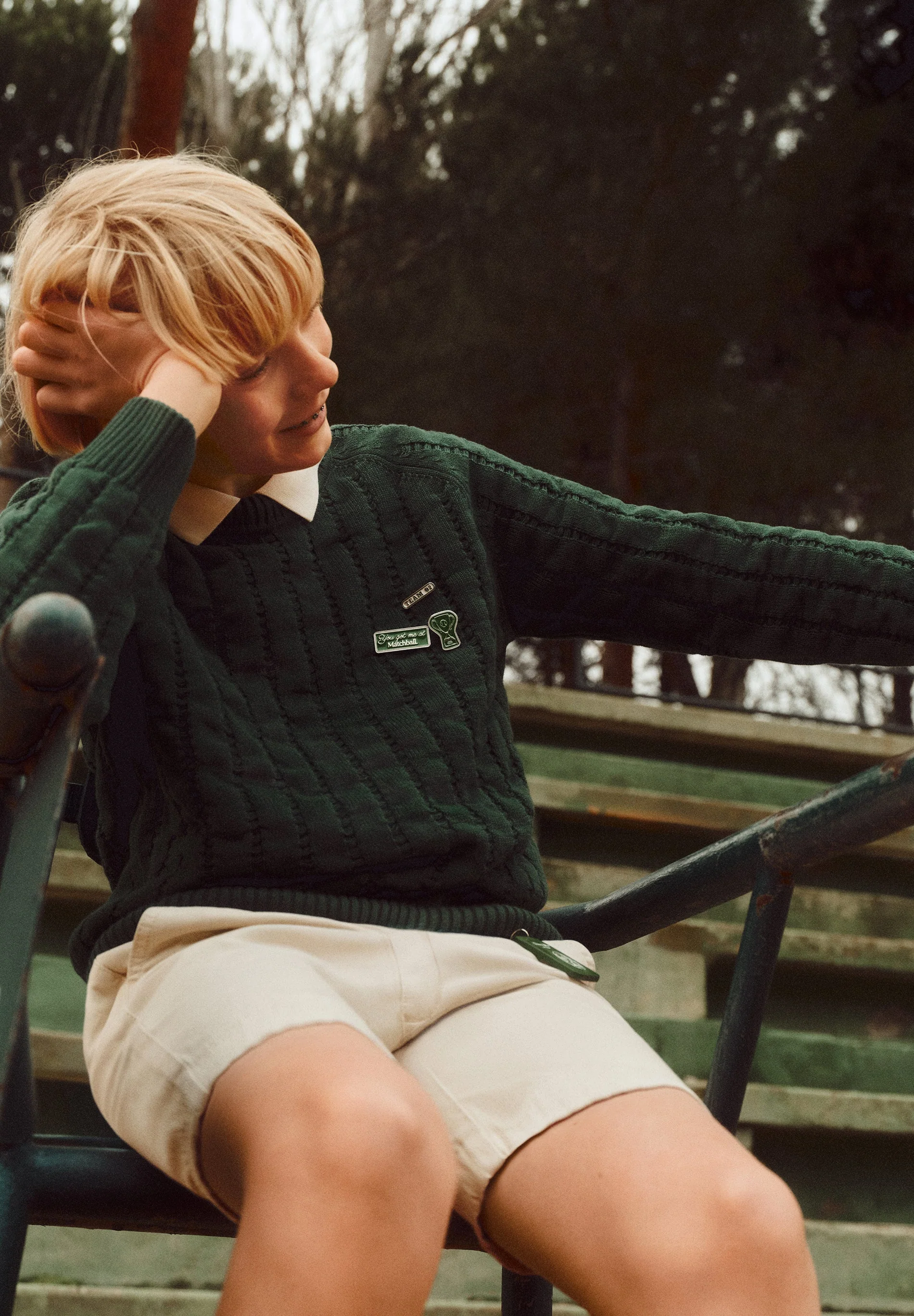 RAGLAN SLEEVE KNIT SWEATER