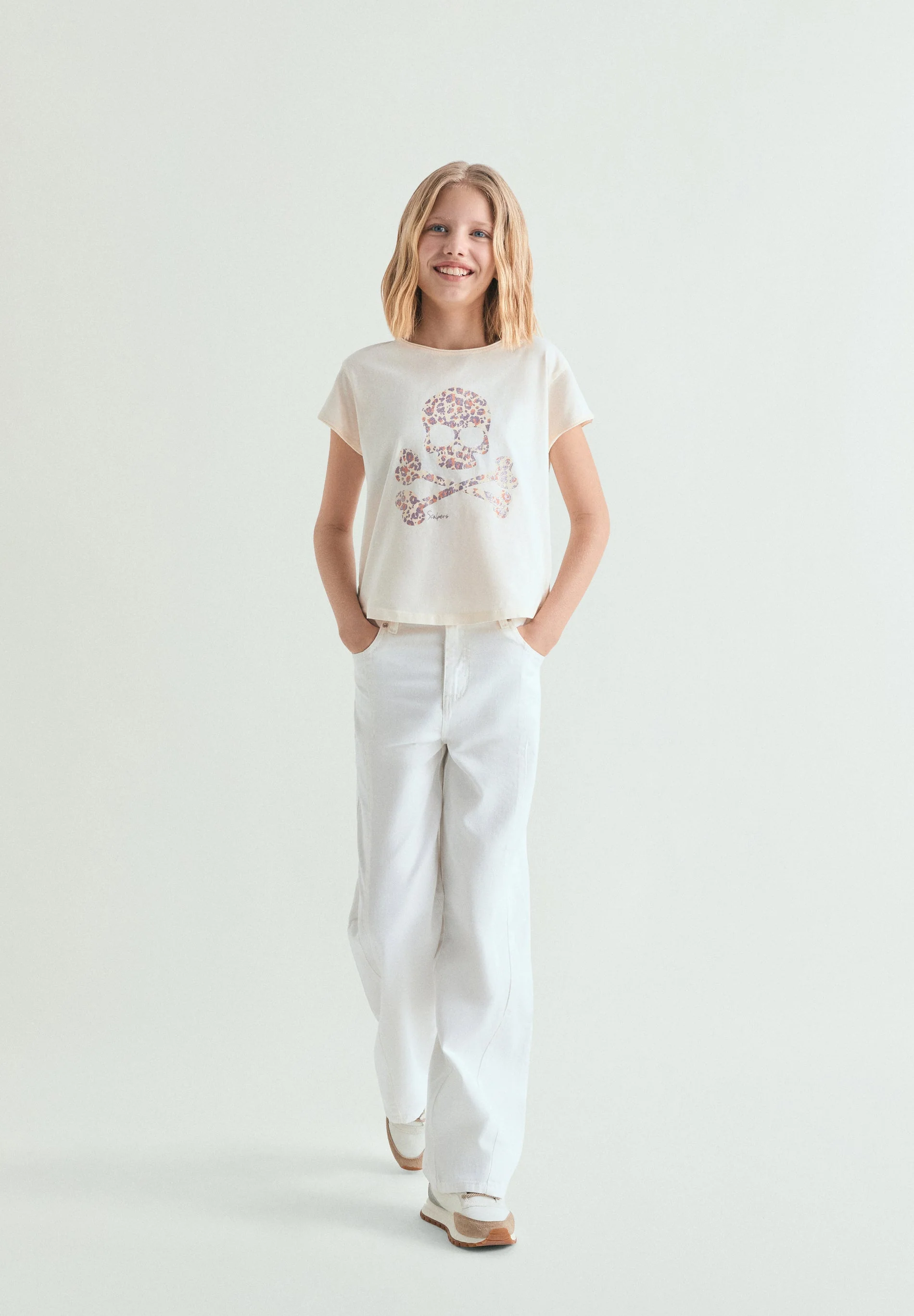 ANIMAL PRINT SKULL T-SHIRT - Image 4