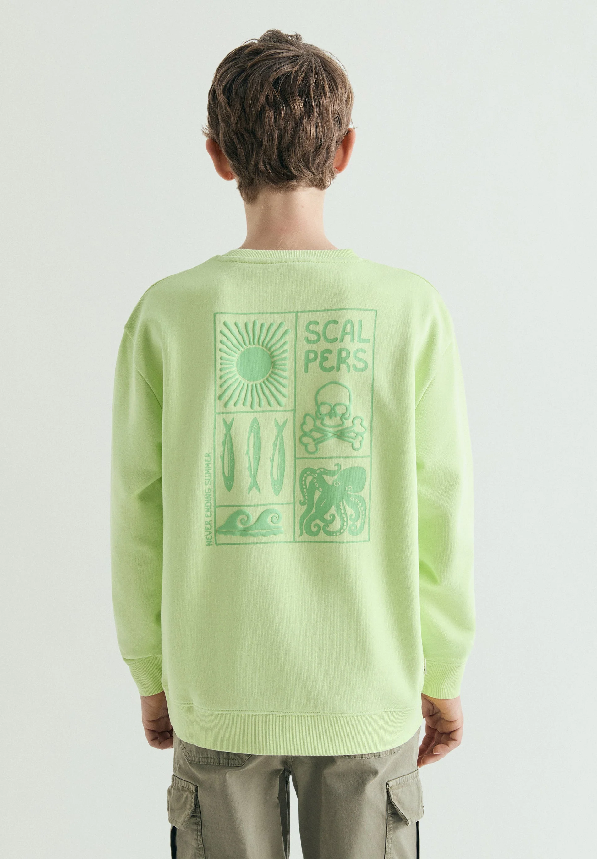 OCEAN PRINT SWEATSHIRT