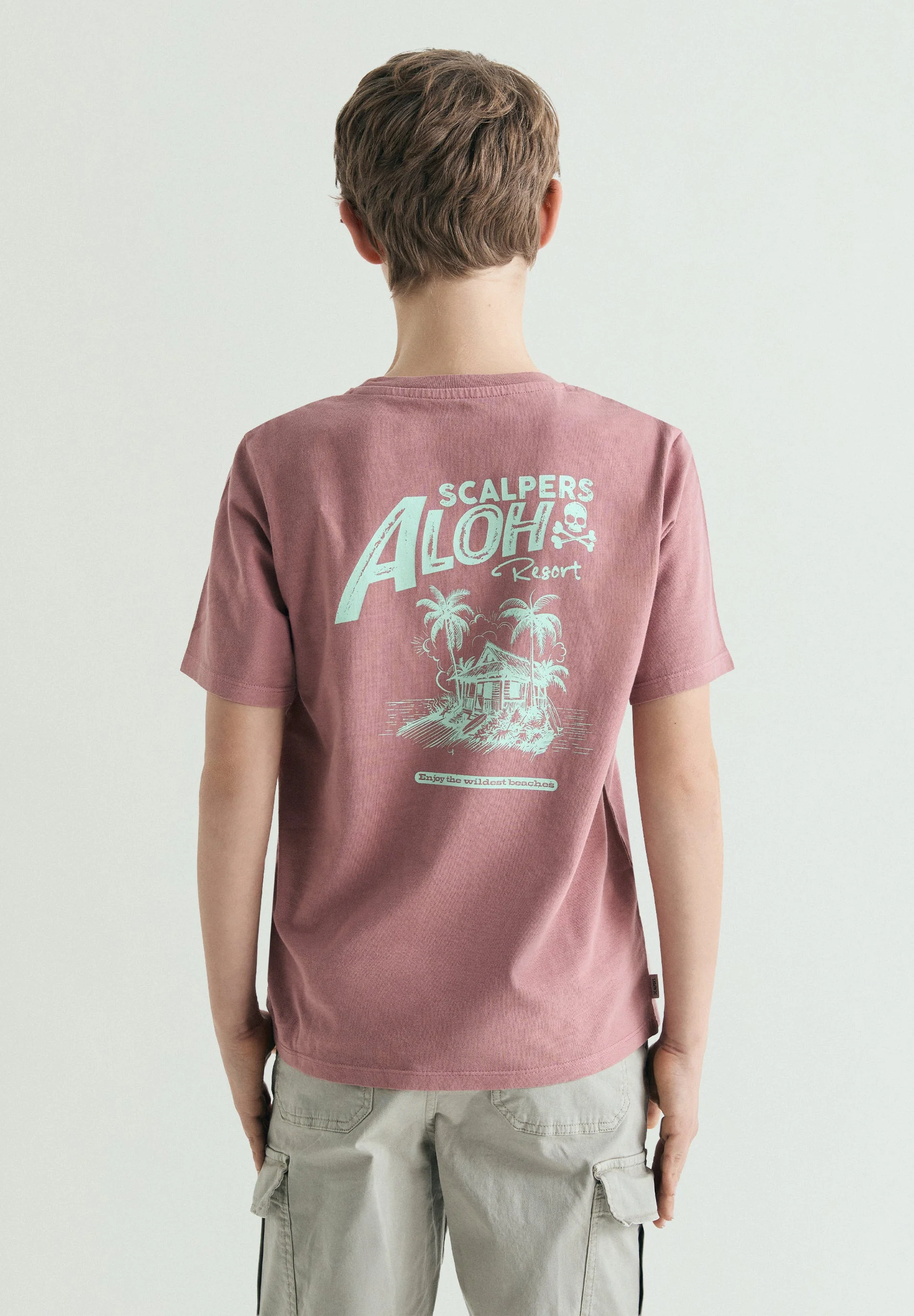 ALOHA PRINT T-SHIRT