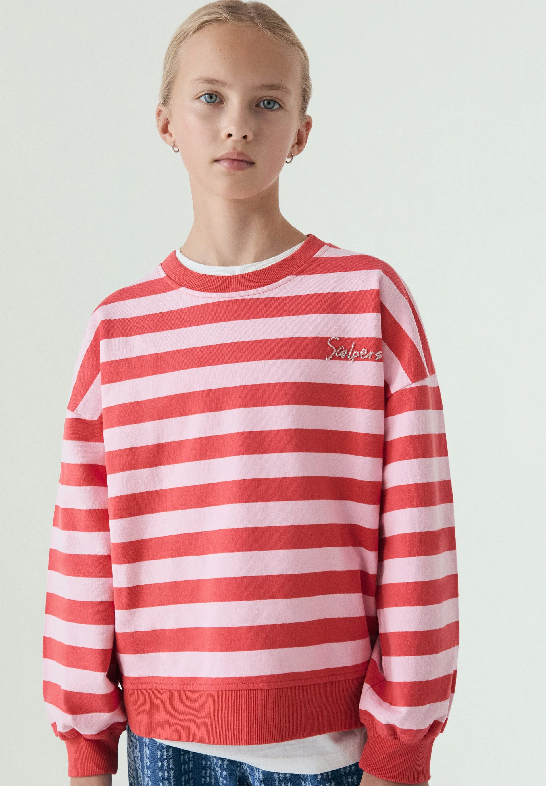 RELAXED STRIPED SWEATSHIRT