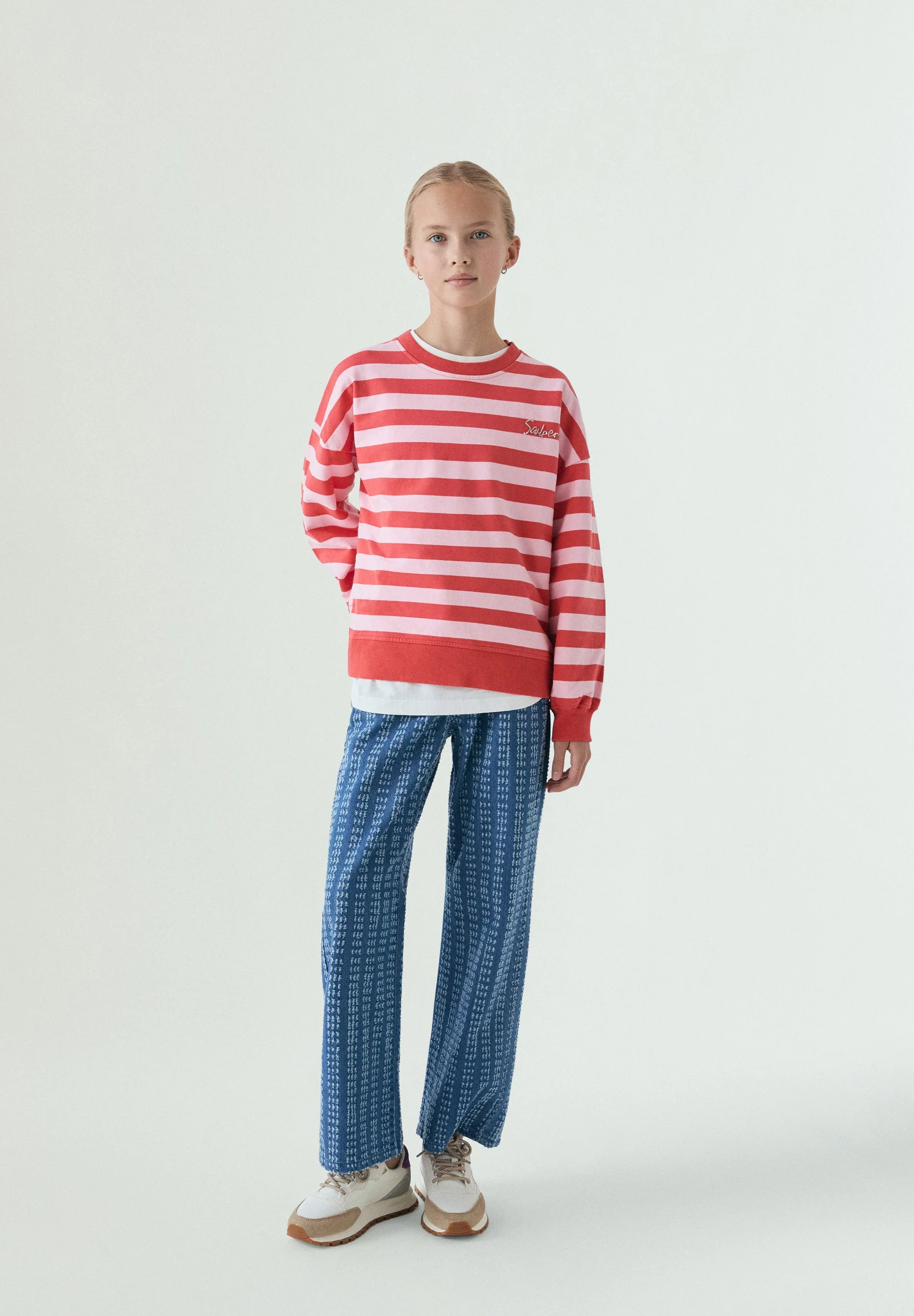 RELAXED STRIPED SWEATSHIRT - Image 2