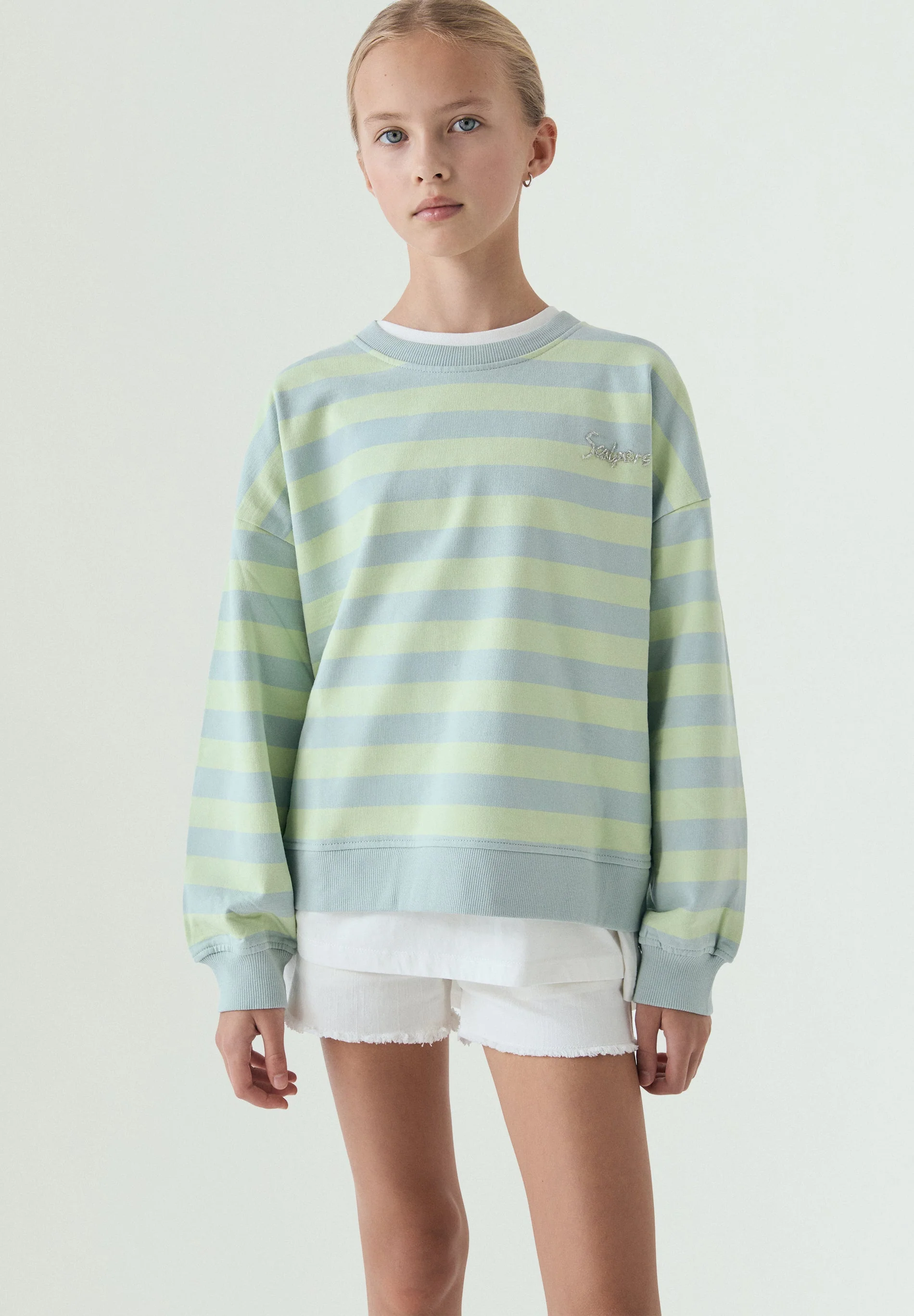 RELAXED STRIPED SWEATSHIRT - Image 2