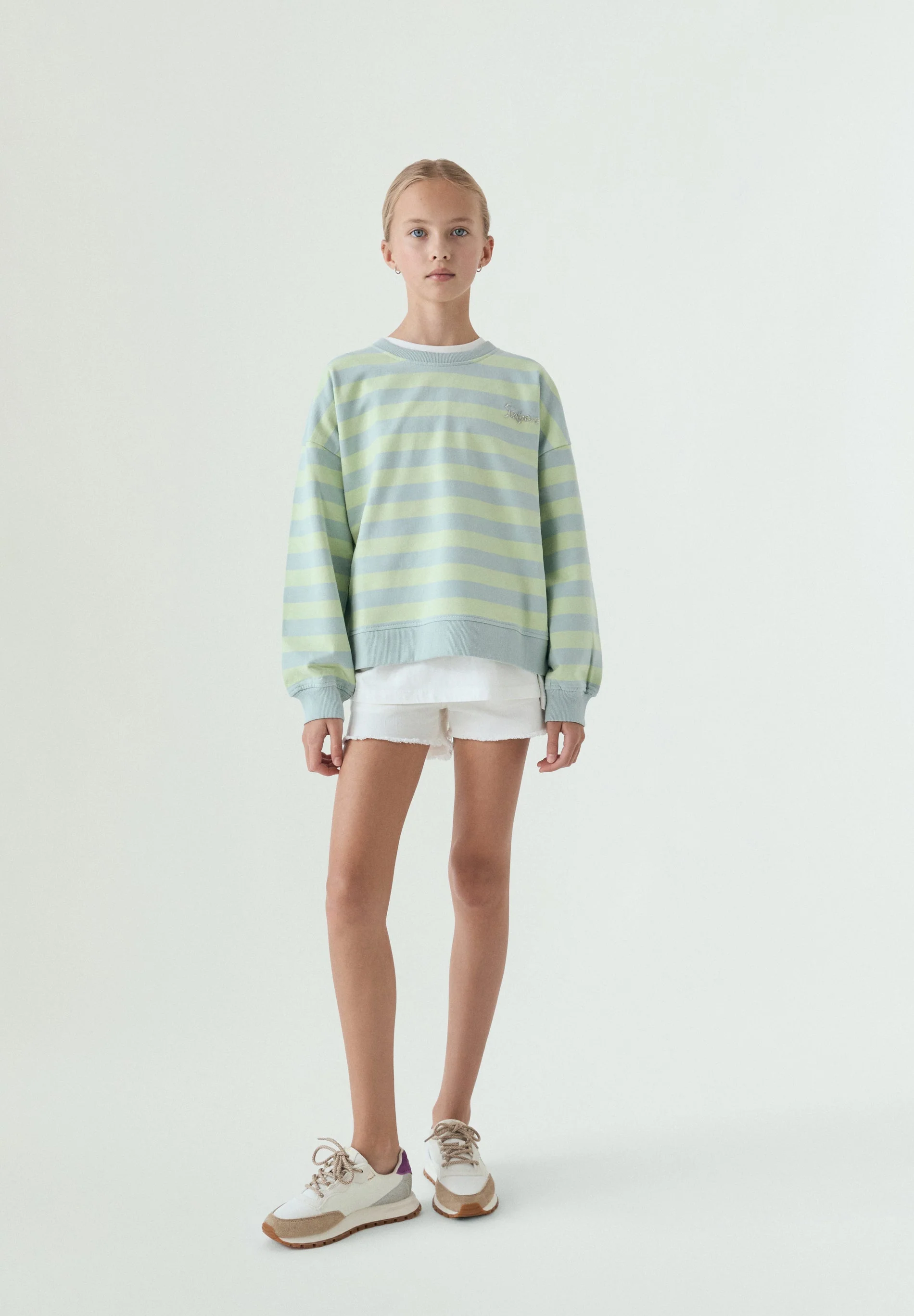 RELAXED STRIPED SWEATSHIRT - Image 3