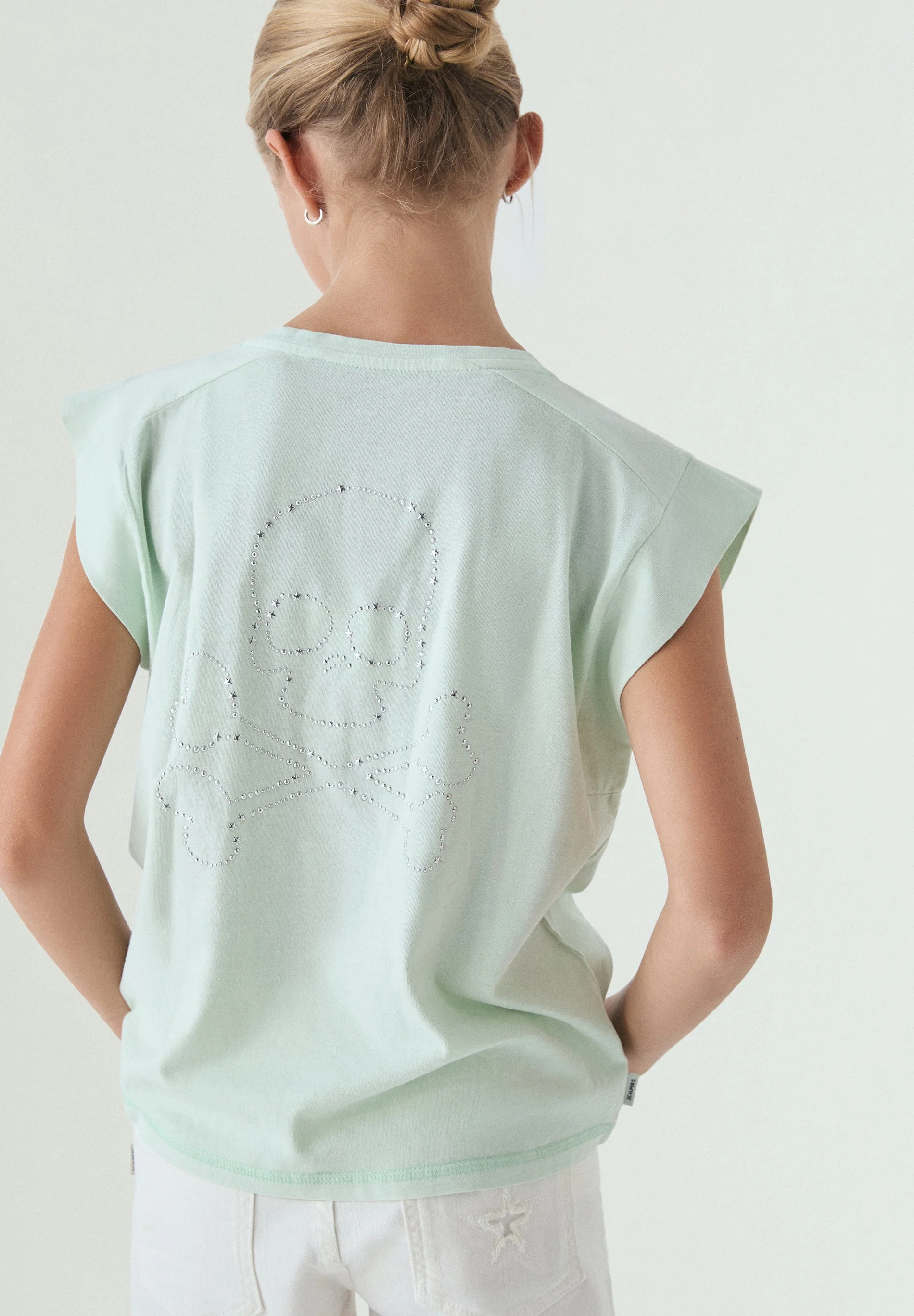 SKULL T-SHIRT WITH STUDS - Image 3