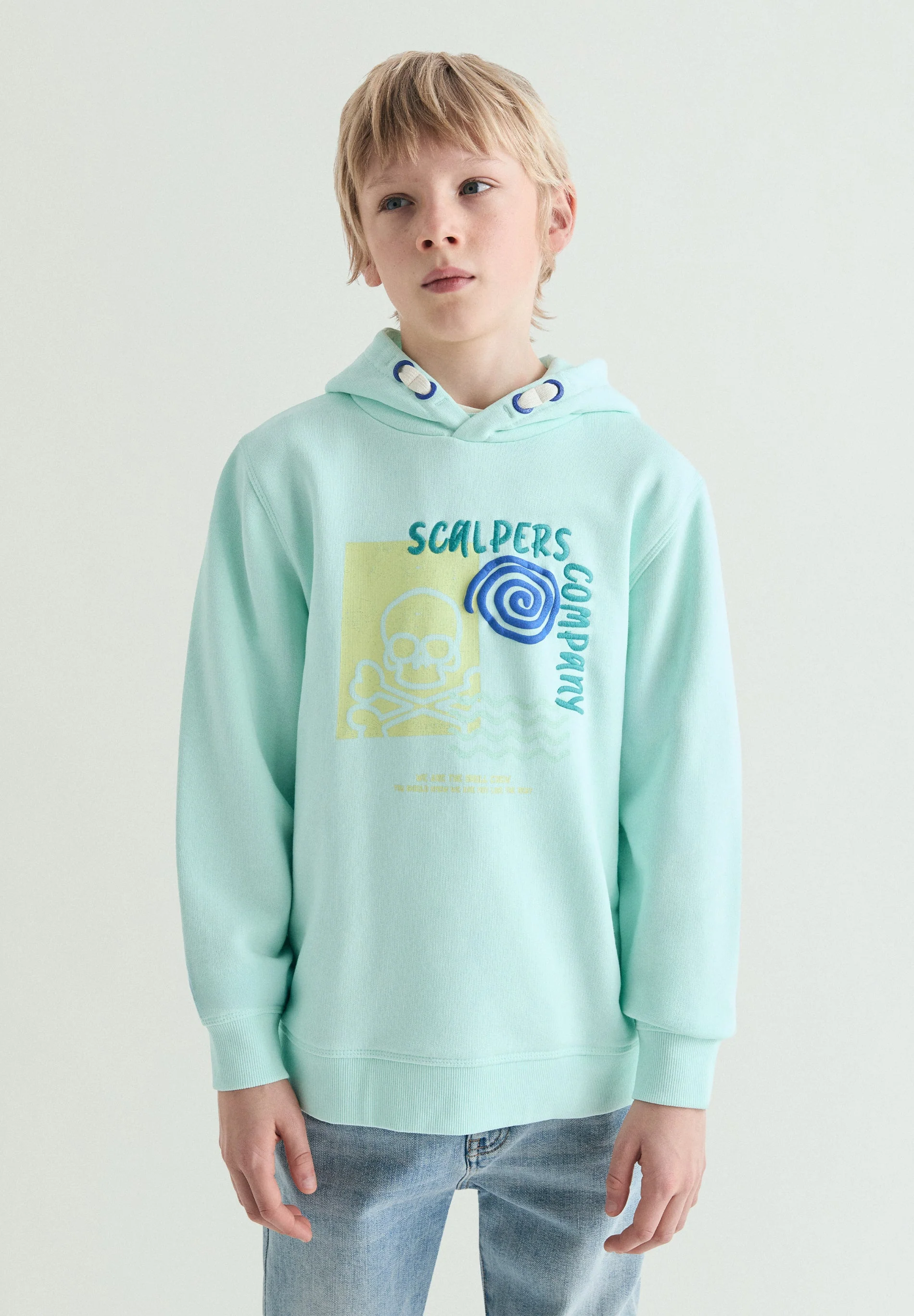 SKULL PRINT HOODIE