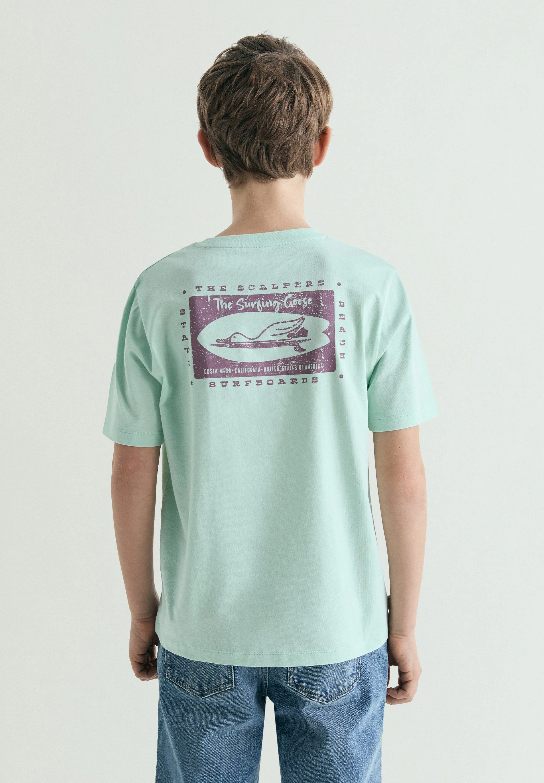 THE SURFING GOOSE PRINT T-SHIRT