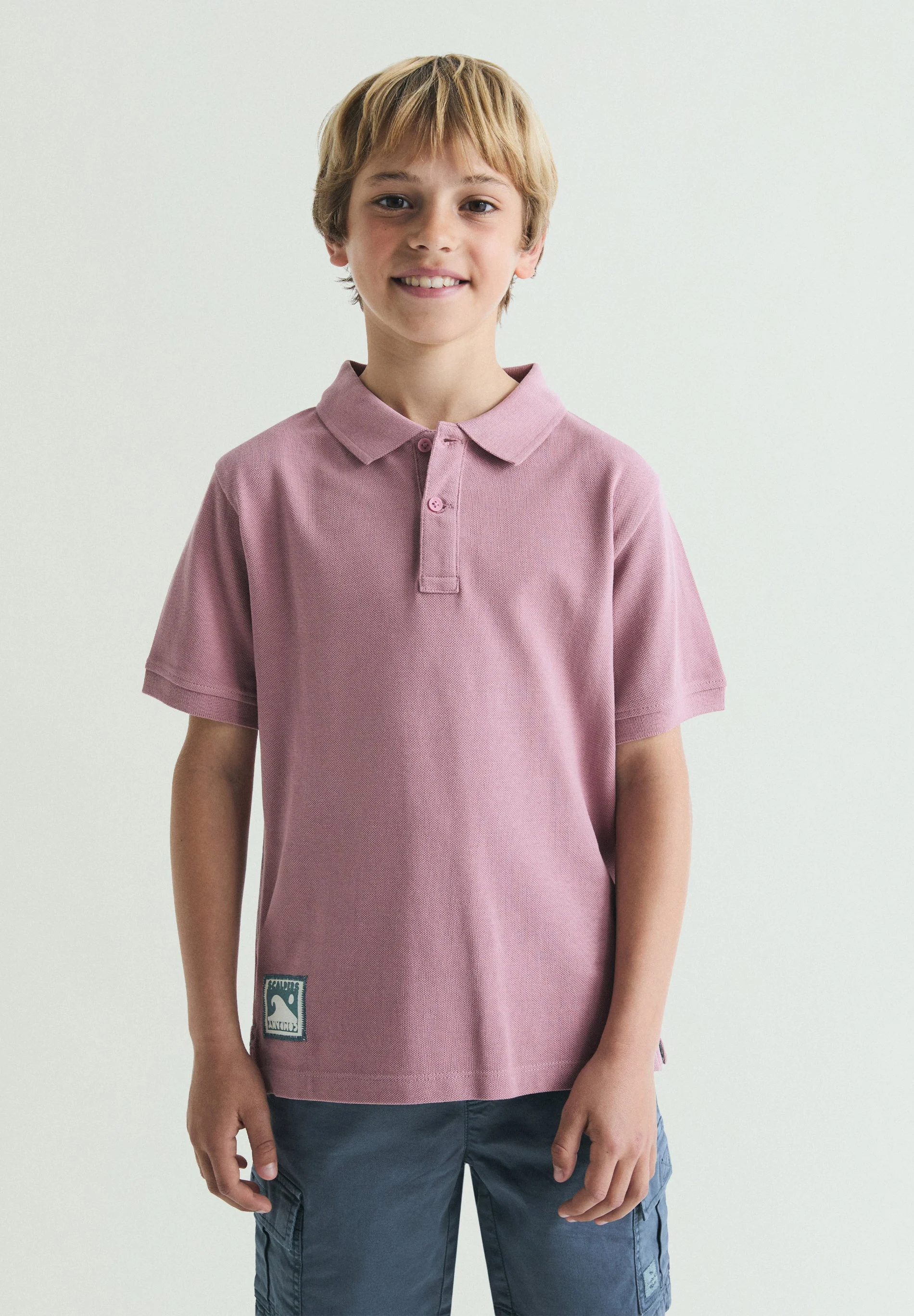 POLO SHIRT WITH CONTRAST EMBROIDERED SKULL - Image 2