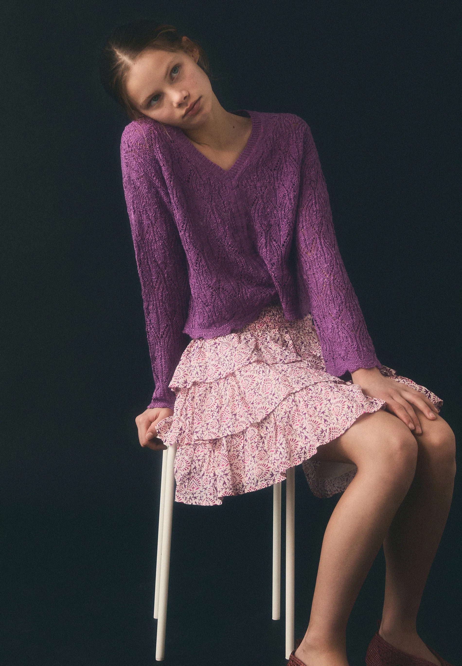 OPENWORK KNIT CARDIGAN - Image 6