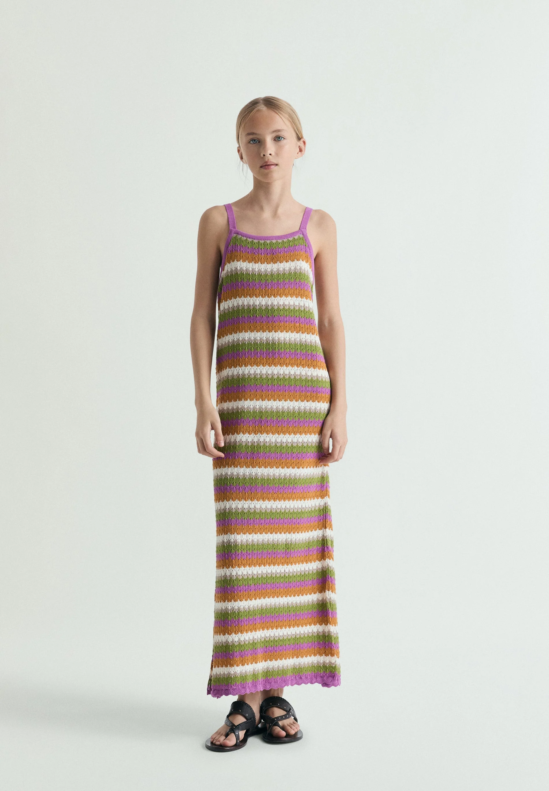 FINE KNIT MIDI DRESS - Image 2