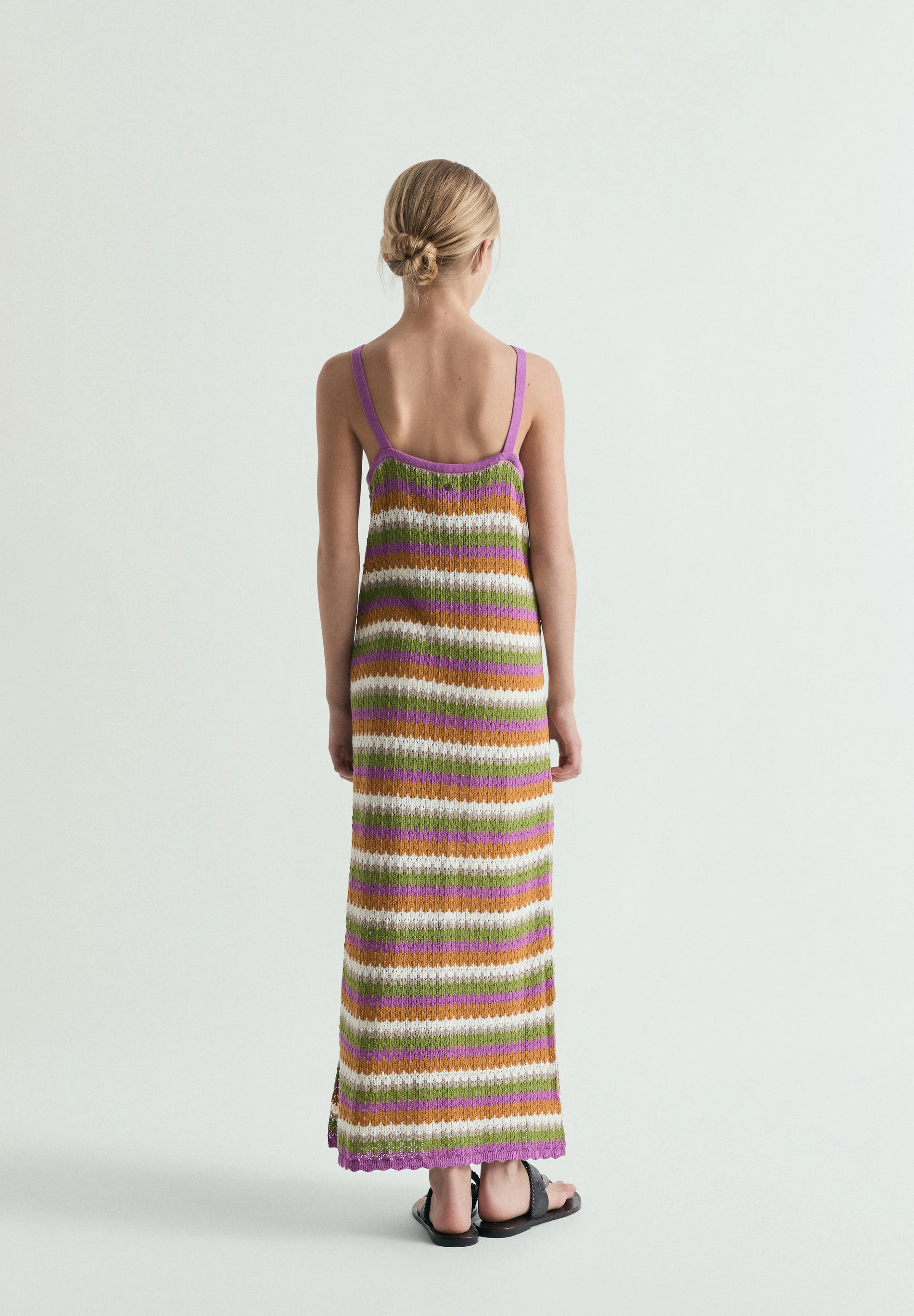FINE KNIT MIDI DRESS - Image 4