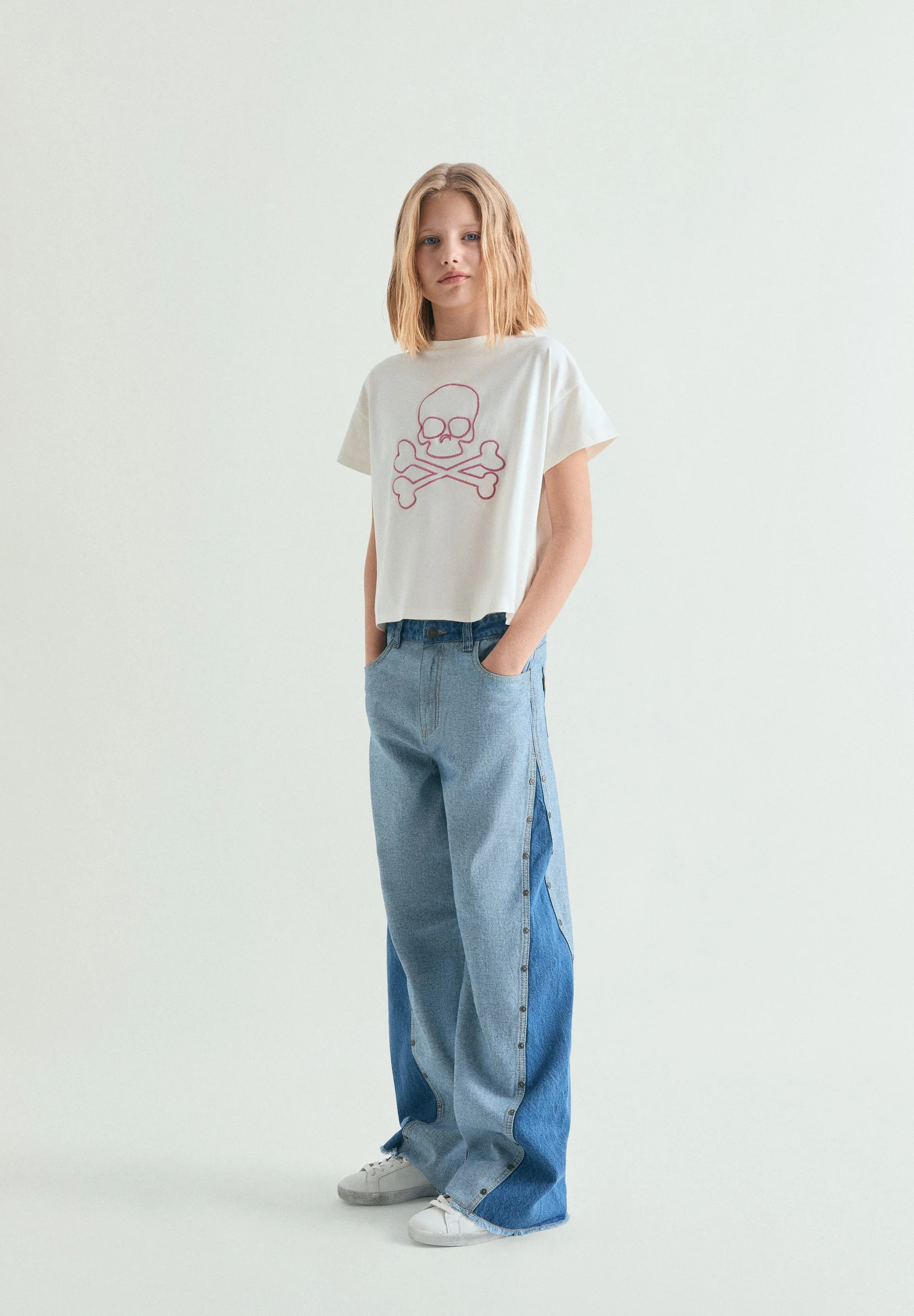 EMBROIDERED SKULL T-SHIRT - Image 5