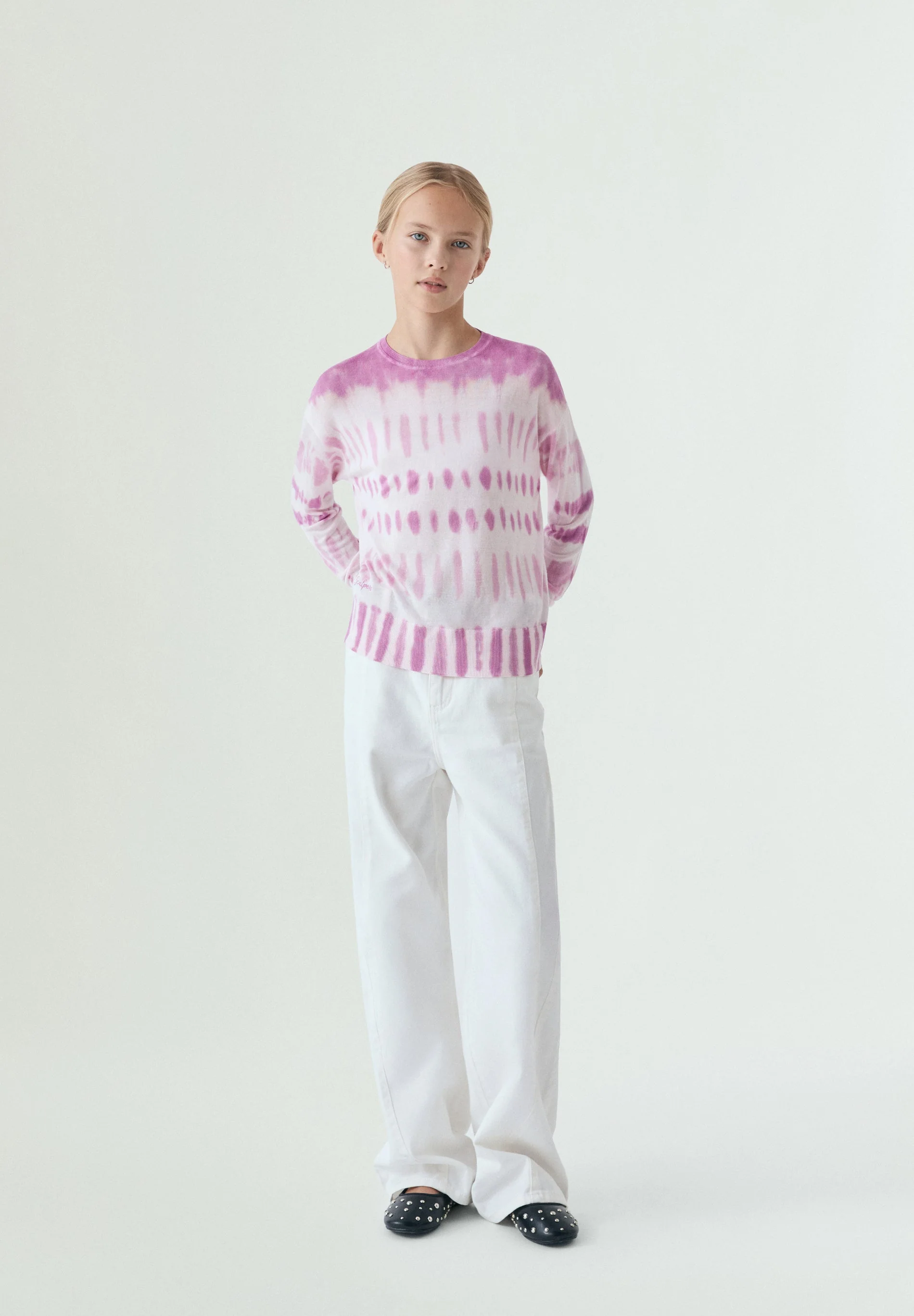 PINK TIE-DYE SWEATSHIRT - Image 2