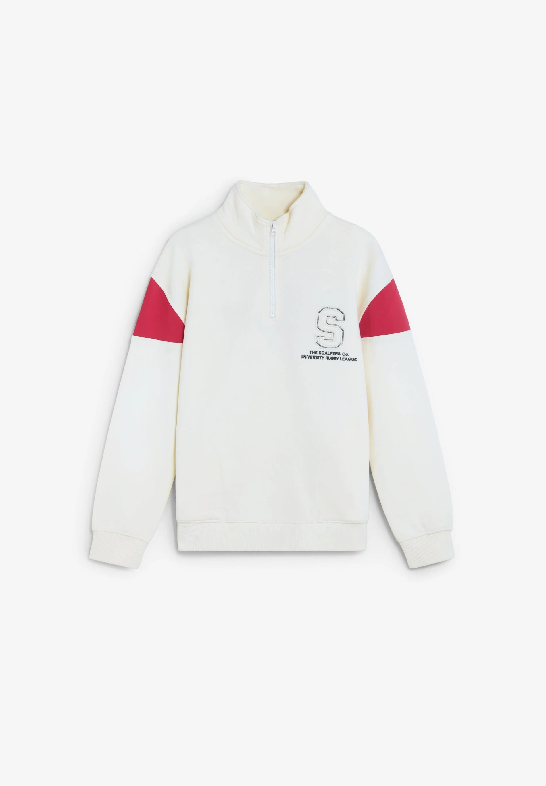 HIGH NECK ZIP-UP SWEATSHIRT - Image 6