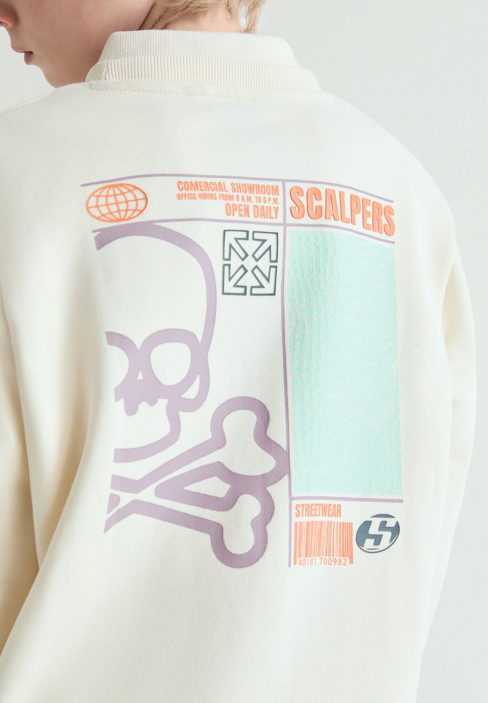 PRINTED SKULL HOODIE - Image 2