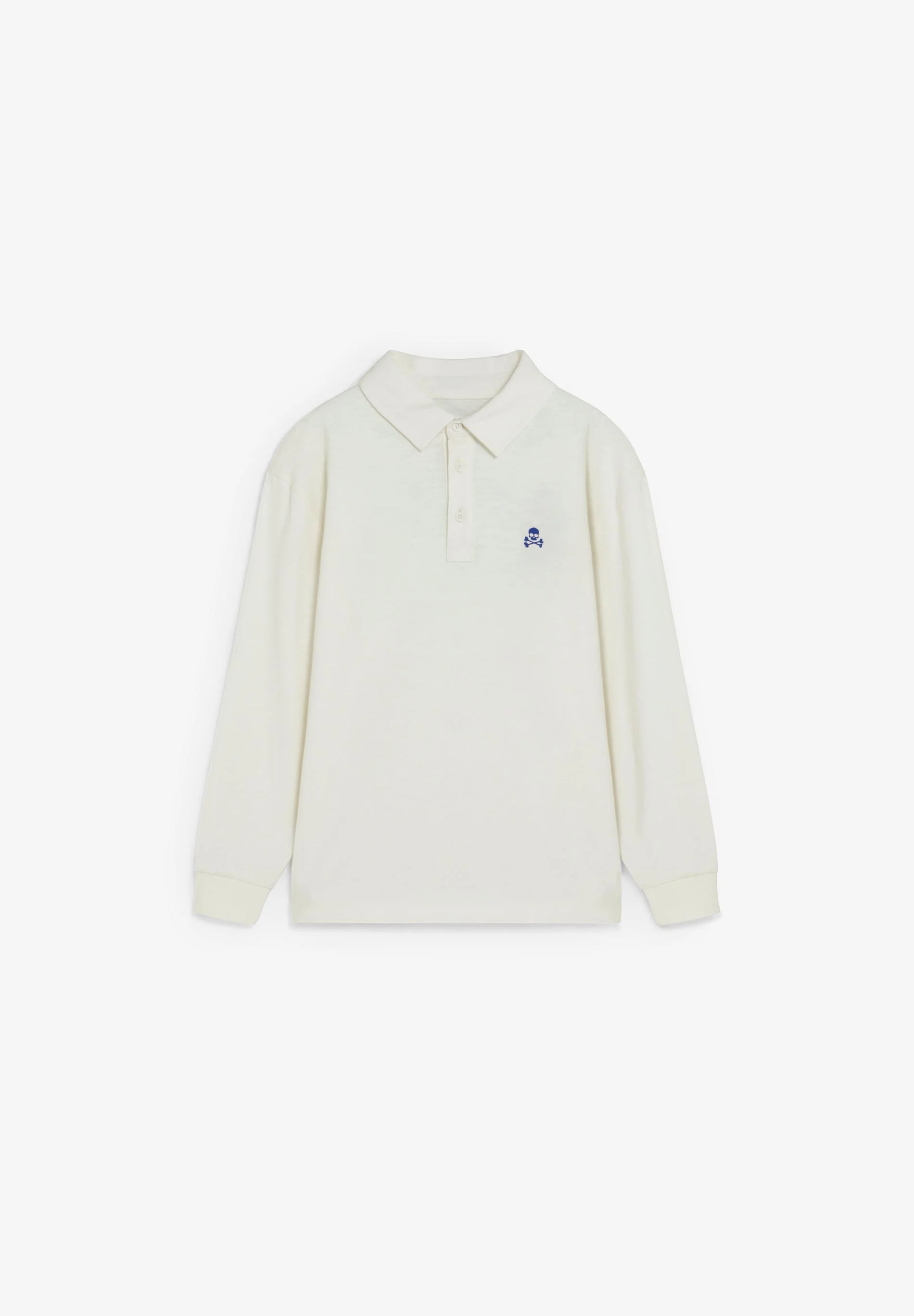 LONG SLEEVE POLO SHIRT WITH CONTRAST PRINT - Image 6