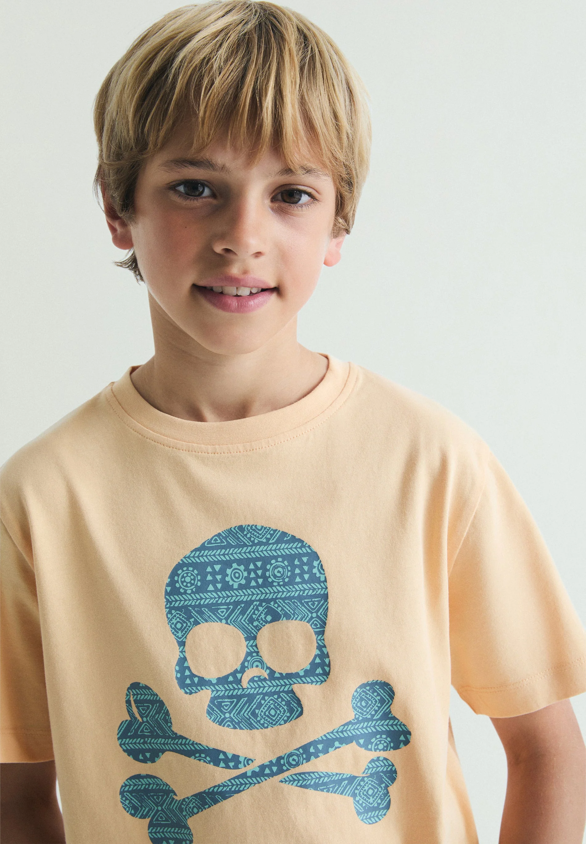 PRINTED SKULL T-SHIRT