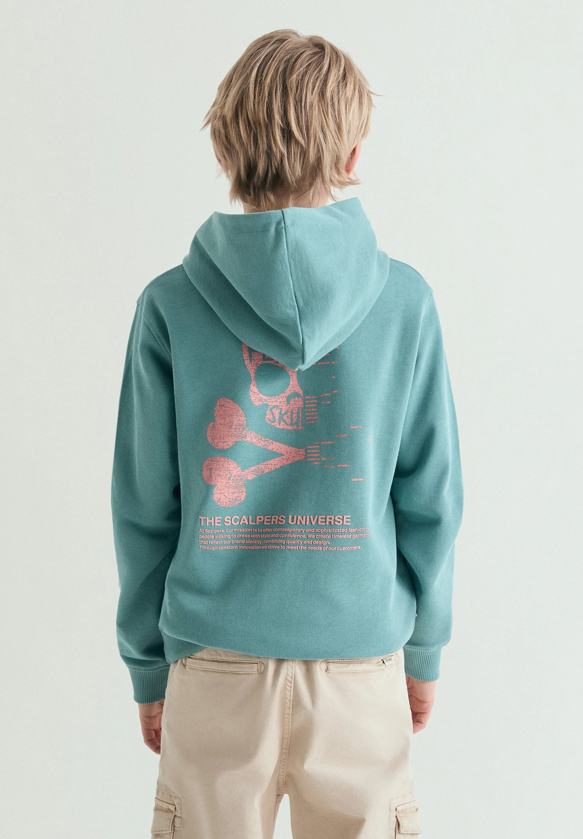 SKULL PRINT HOODIE