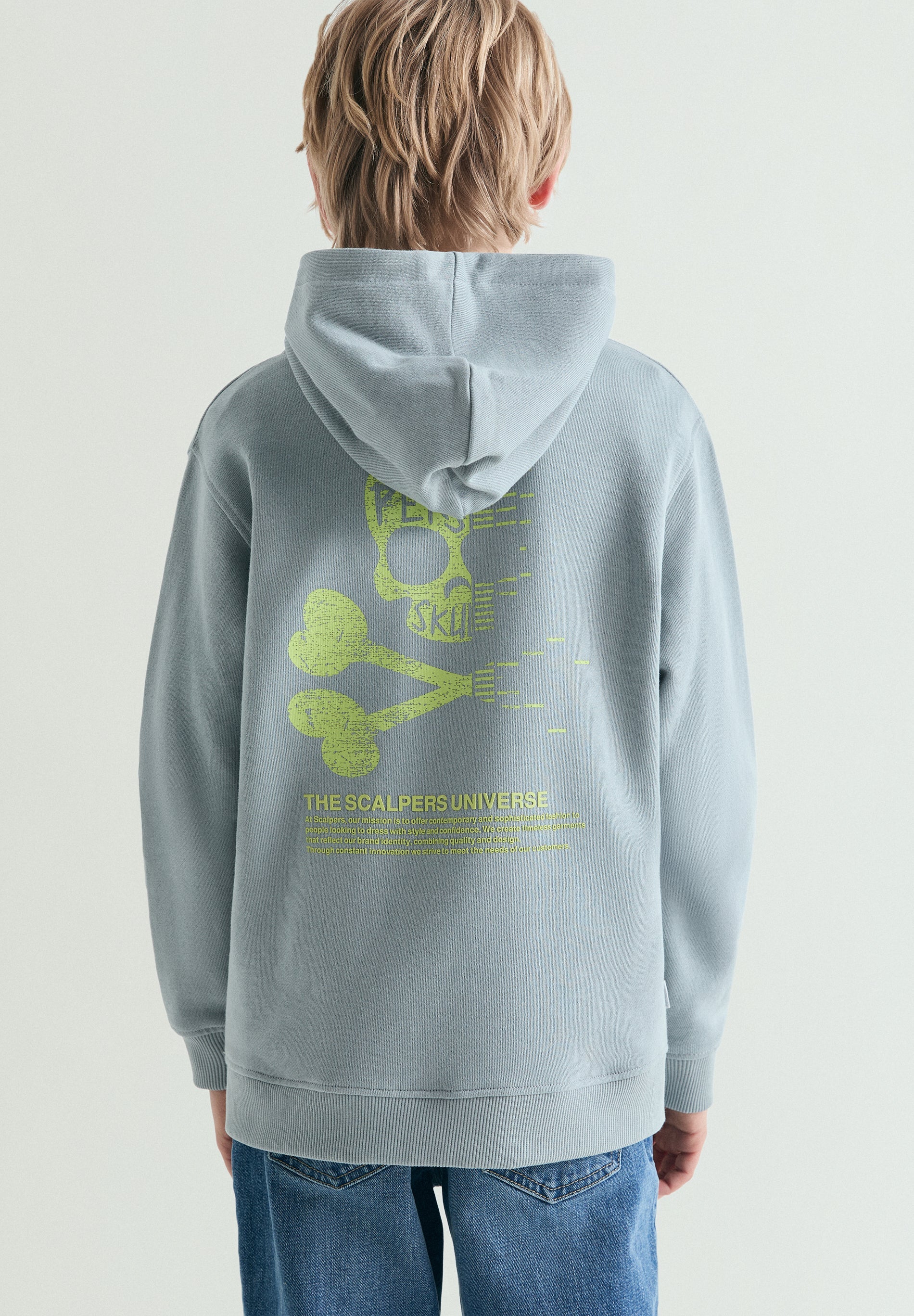 SKULL PRINT HOODIE