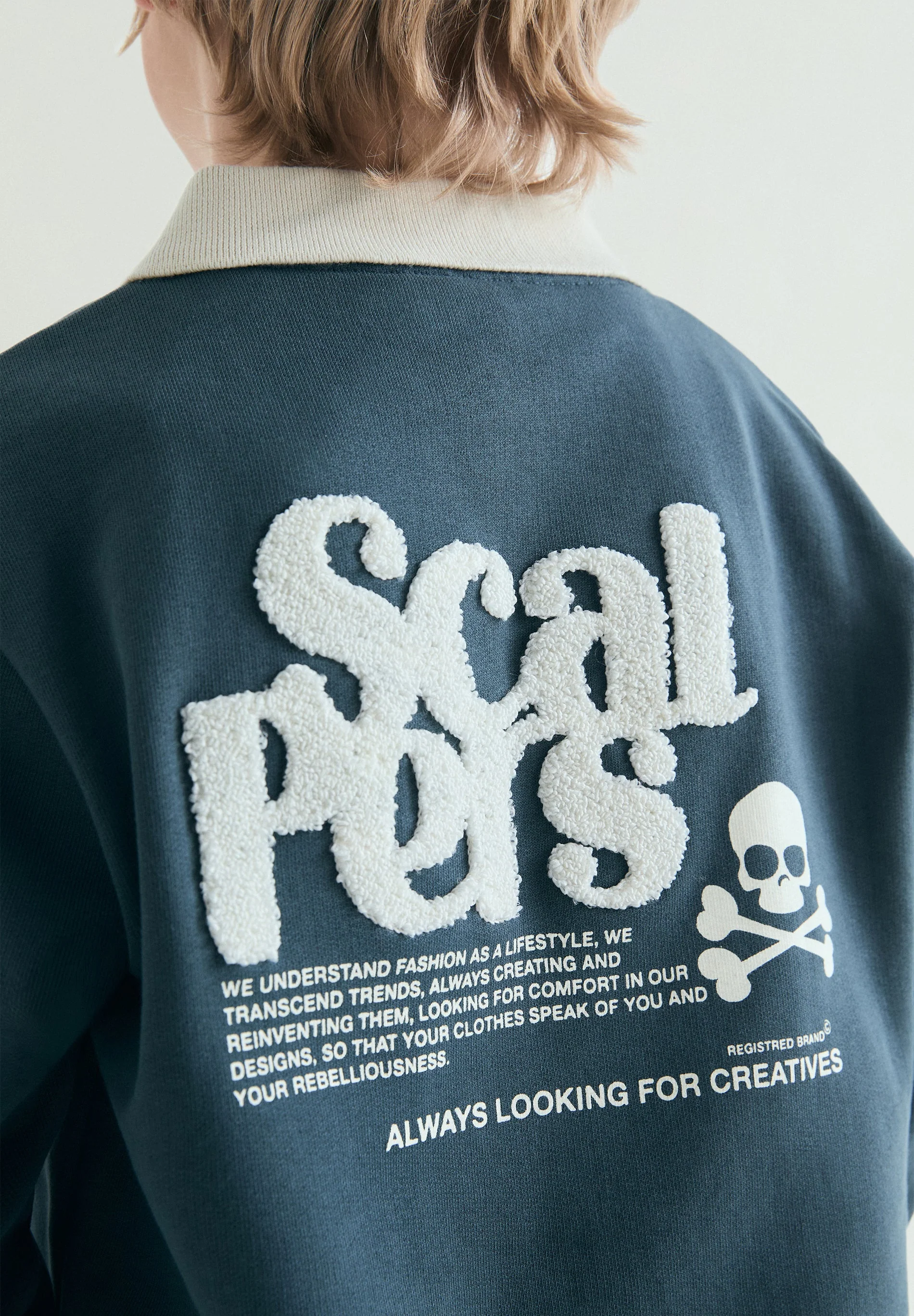 POLO SHIRT-STYLE SWEATSHIRT. - Image 4