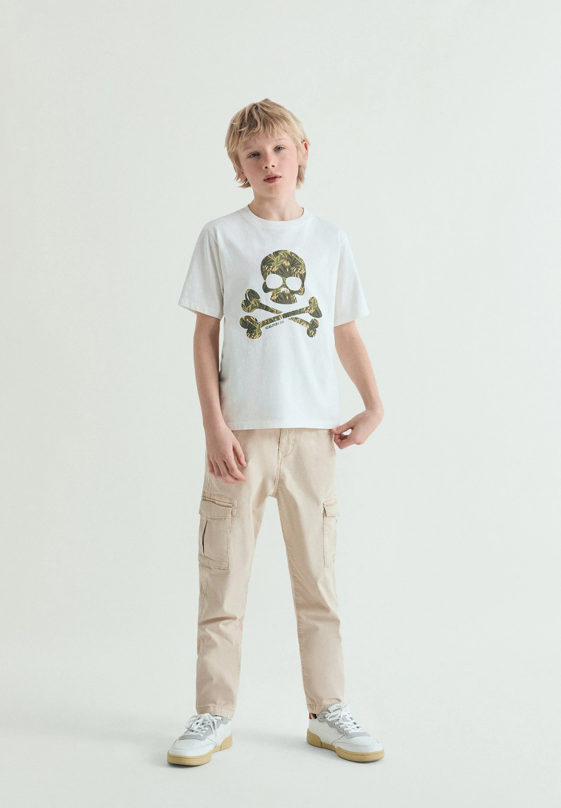 TROPICAL SKULL PRINT T-SHIRT - Image 4