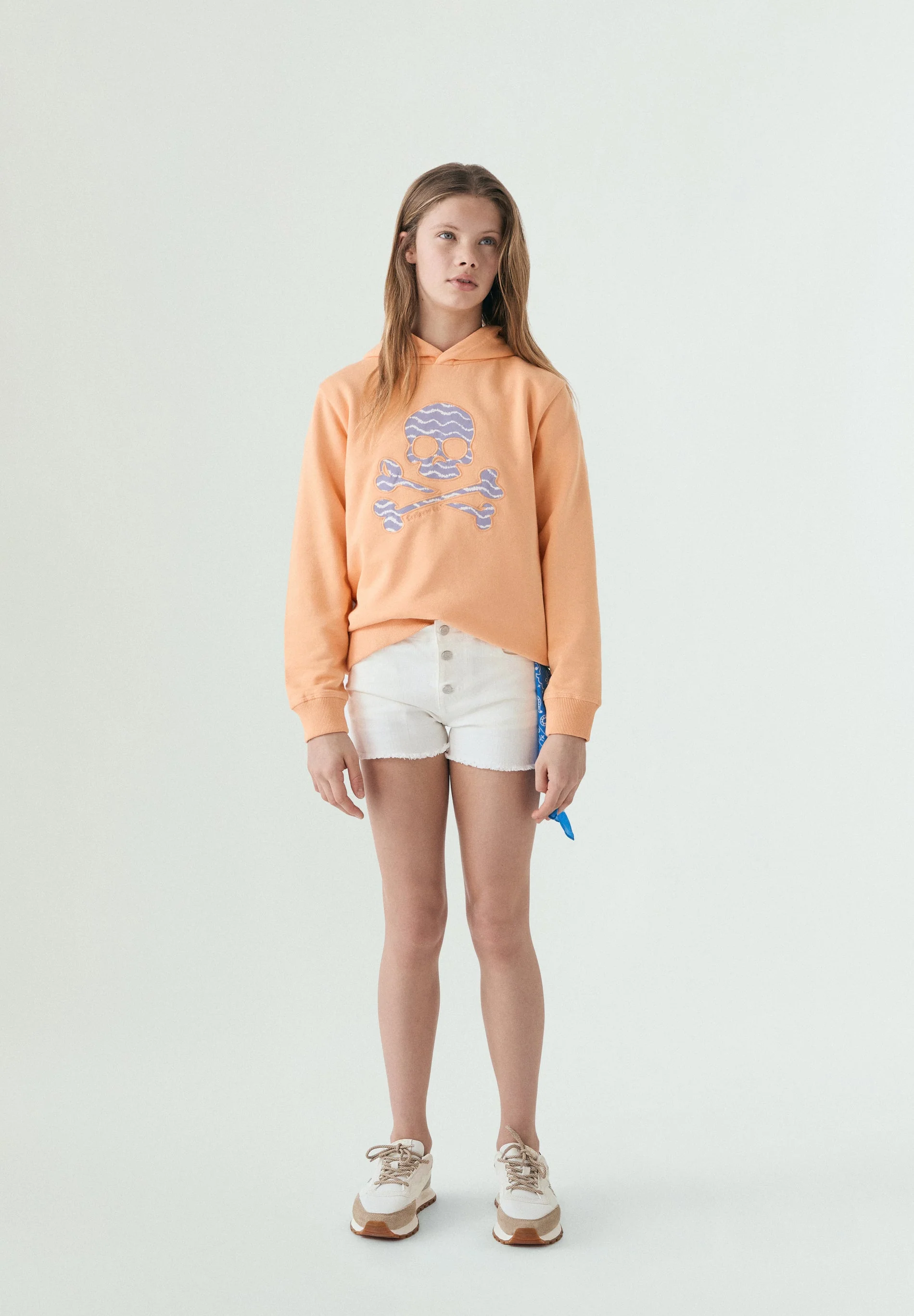 SKULL DETAIL HOODIE - Image 2