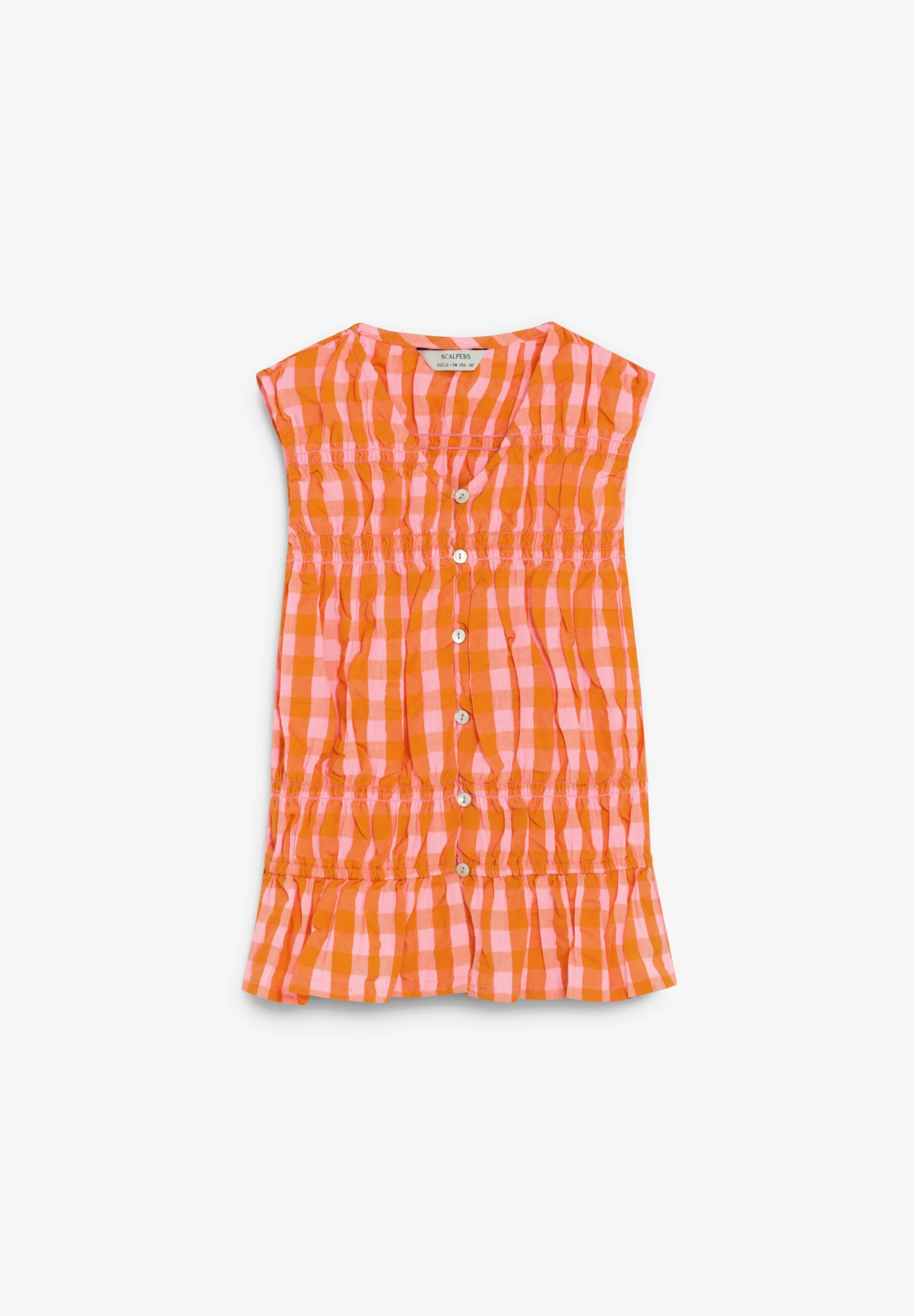 GATHERED GINGHAM TOP - Image 6