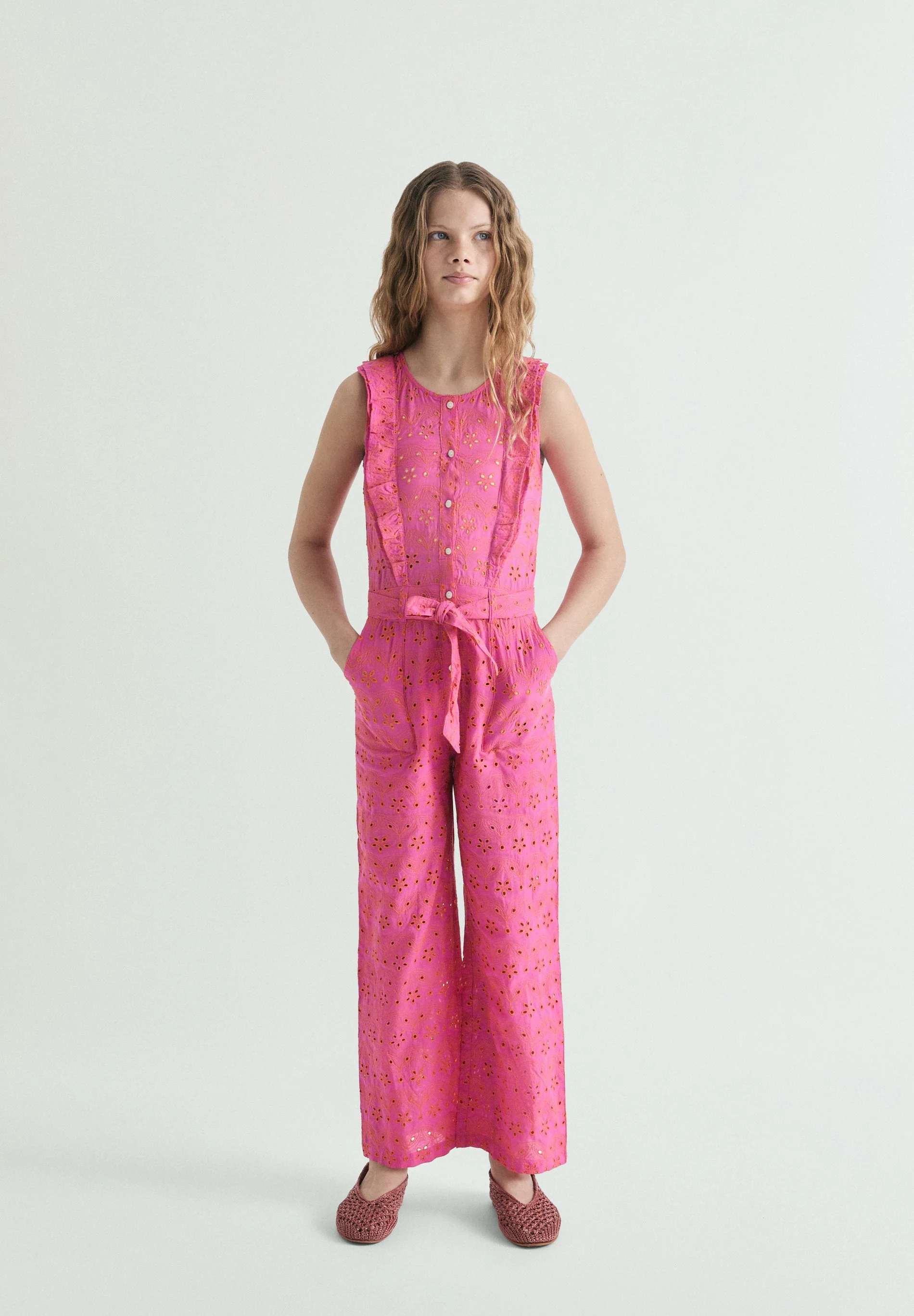 OPENWORK RUFFLED JUMPSUIT - Image 3