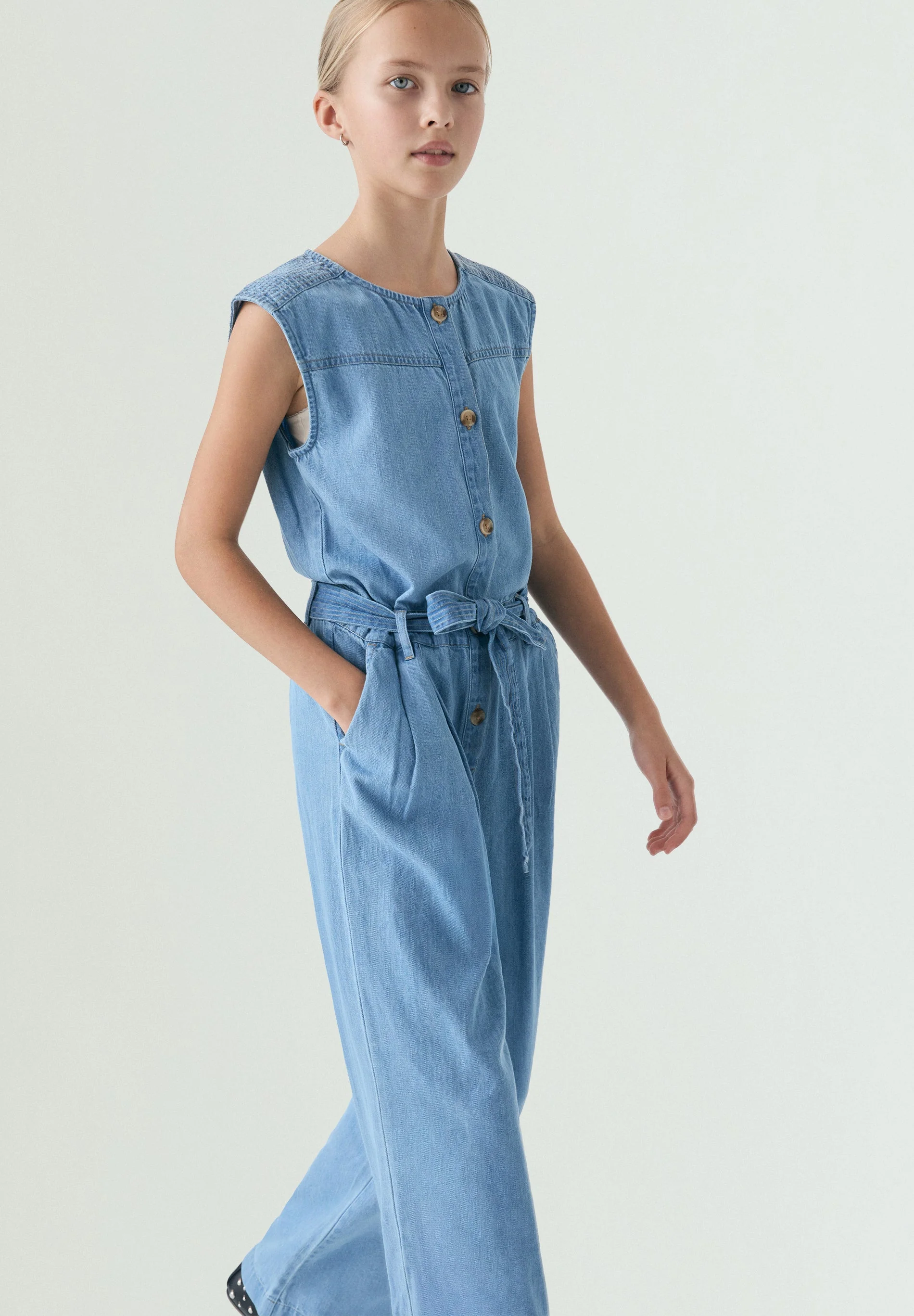 DENIM JUMPSUIT WITH BUTTONS - Image 2