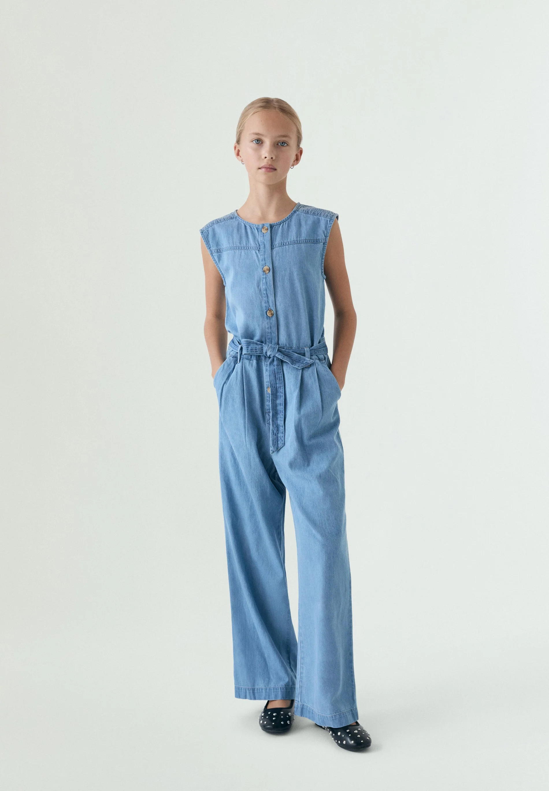 DENIM JUMPSUIT WITH BUTTONS - Image 3