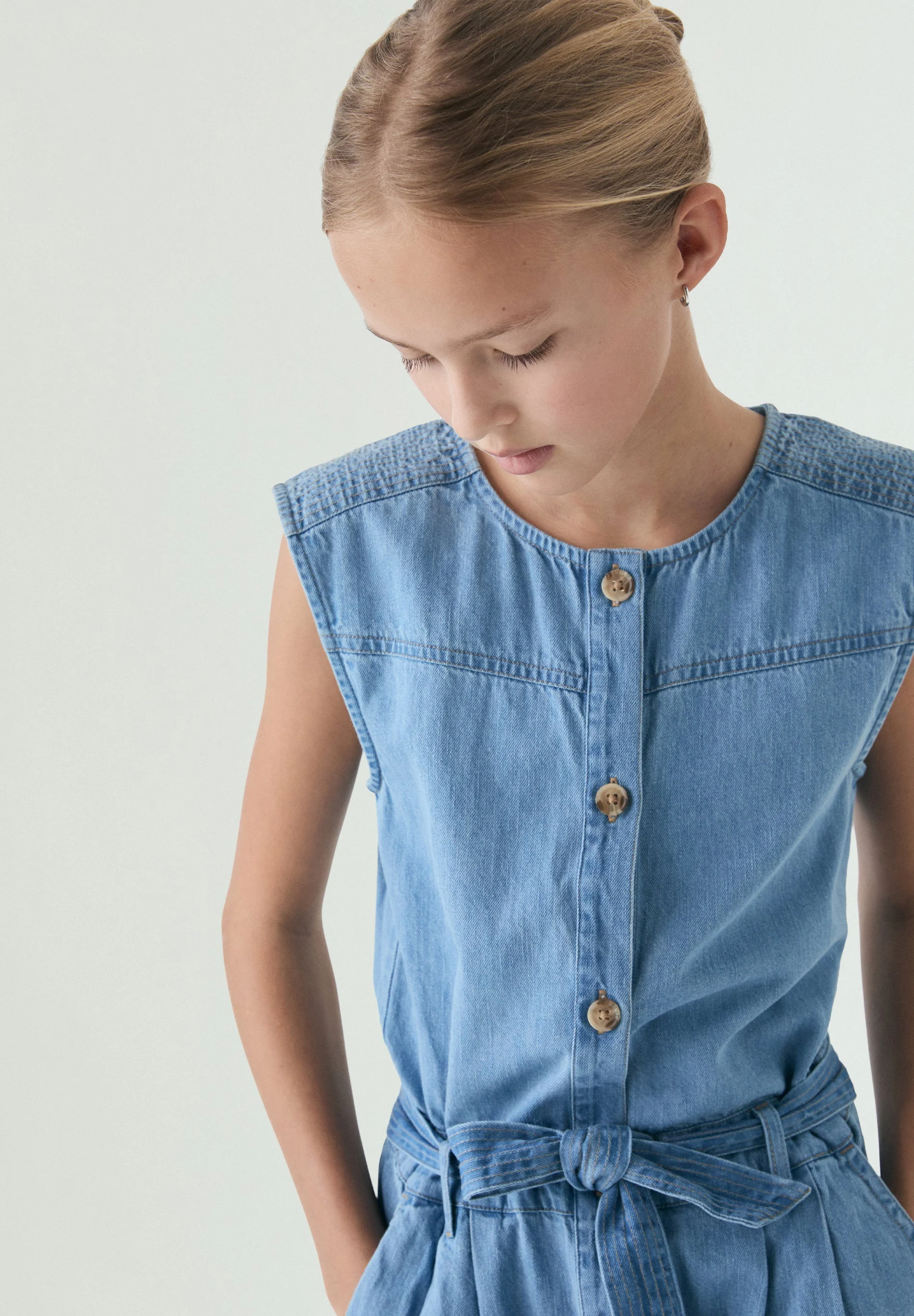 DENIM JUMPSUIT WITH BUTTONS - Image 4