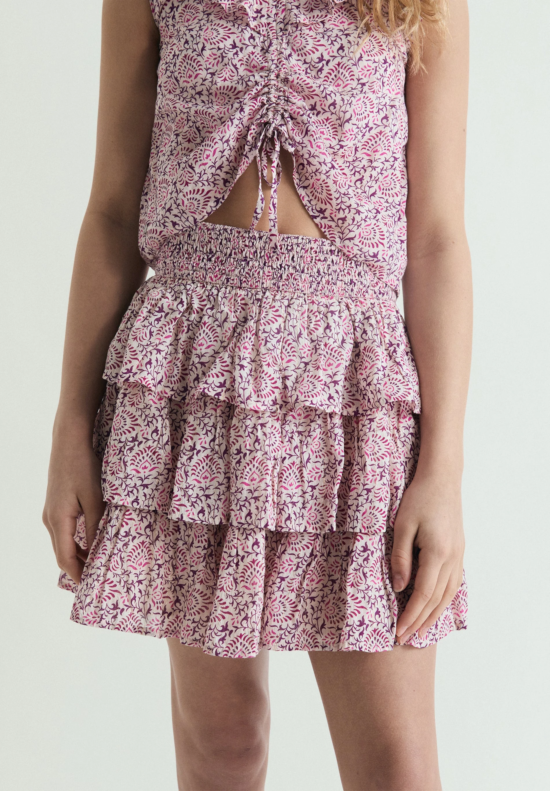 MULTICOLOUR RUFFLE SKIRT - Image 3