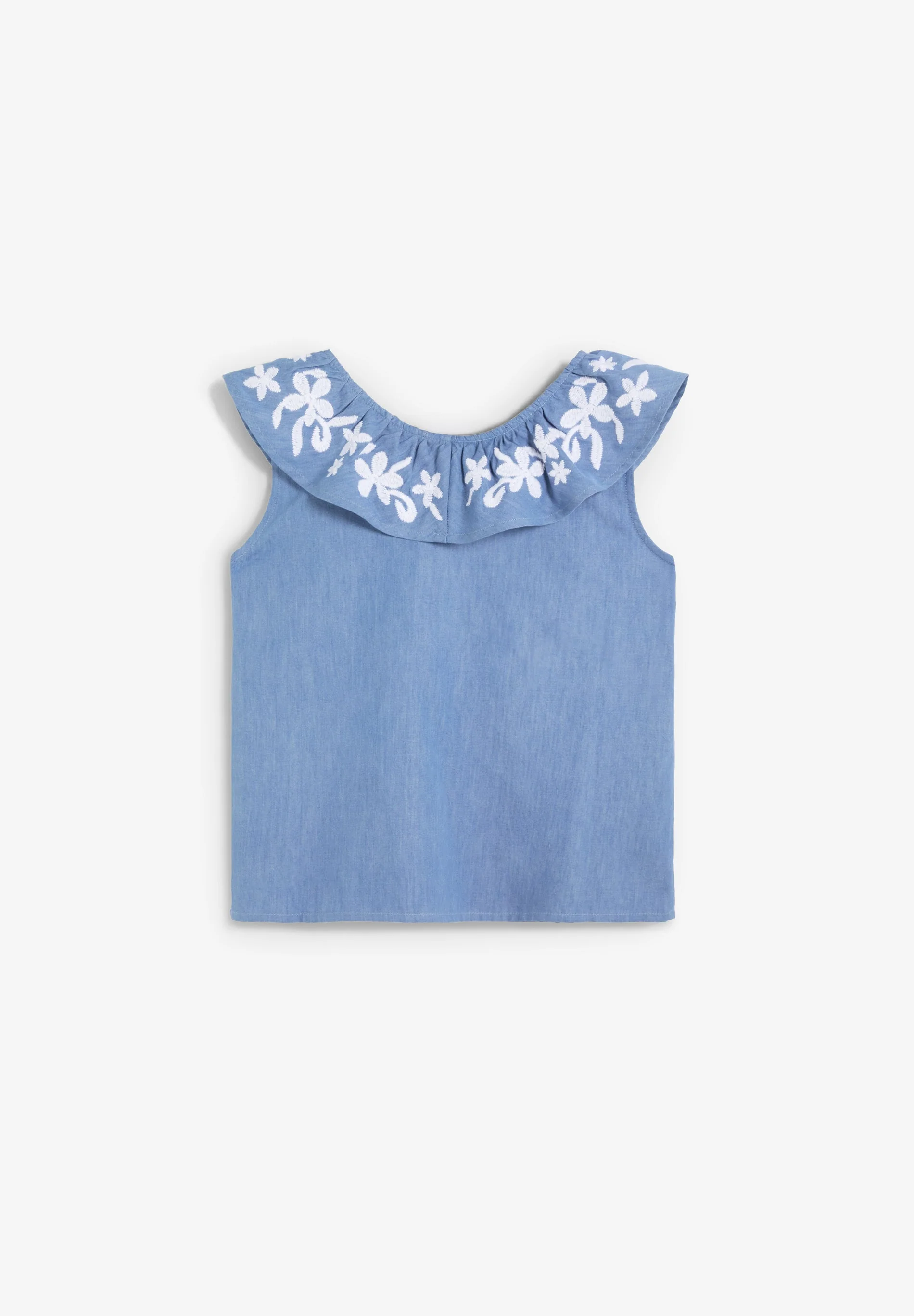 EMBROIDERED DENIM BLOUSE - Image 5