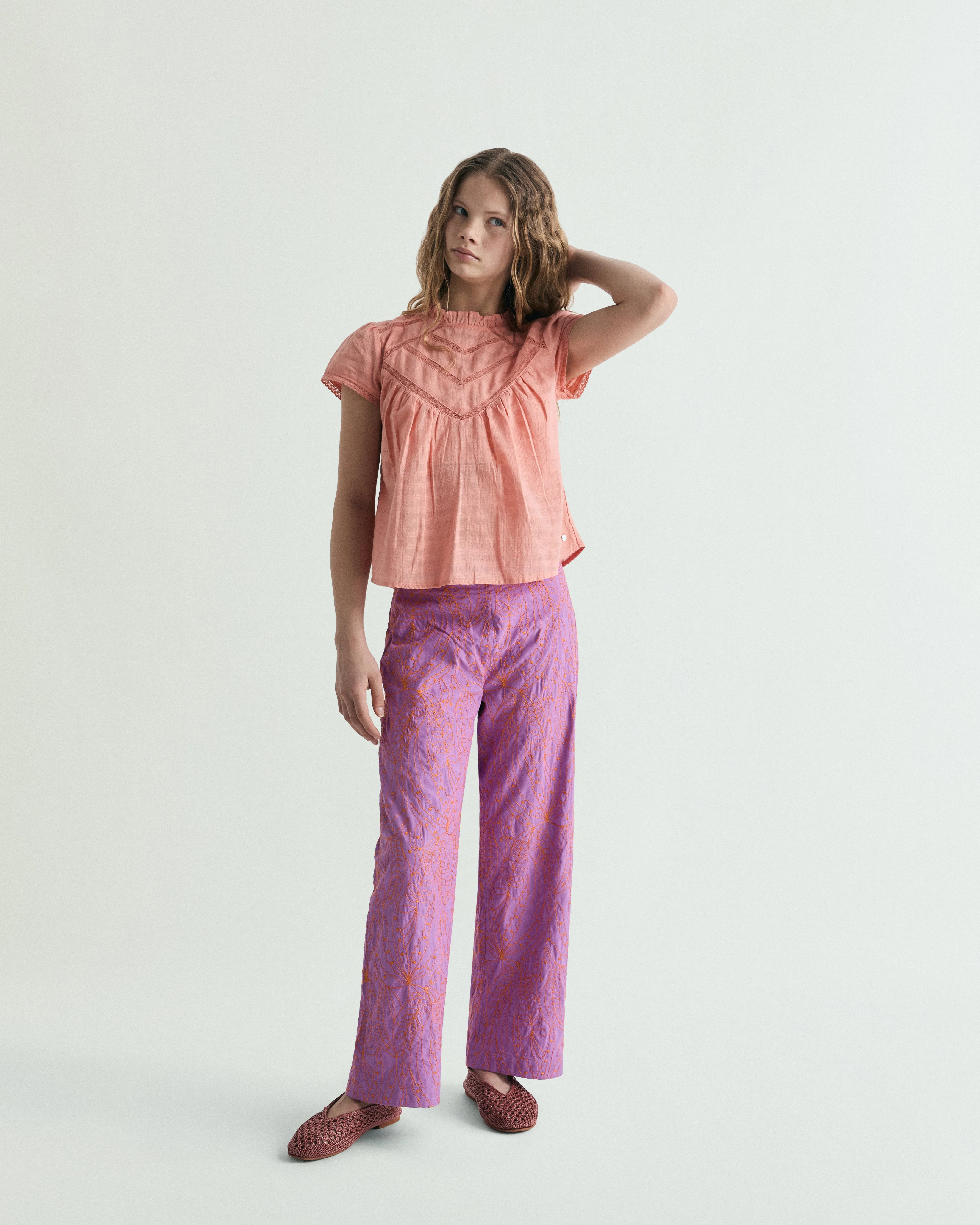 EMBROIDERED COTTON BLOUSE - Image 3