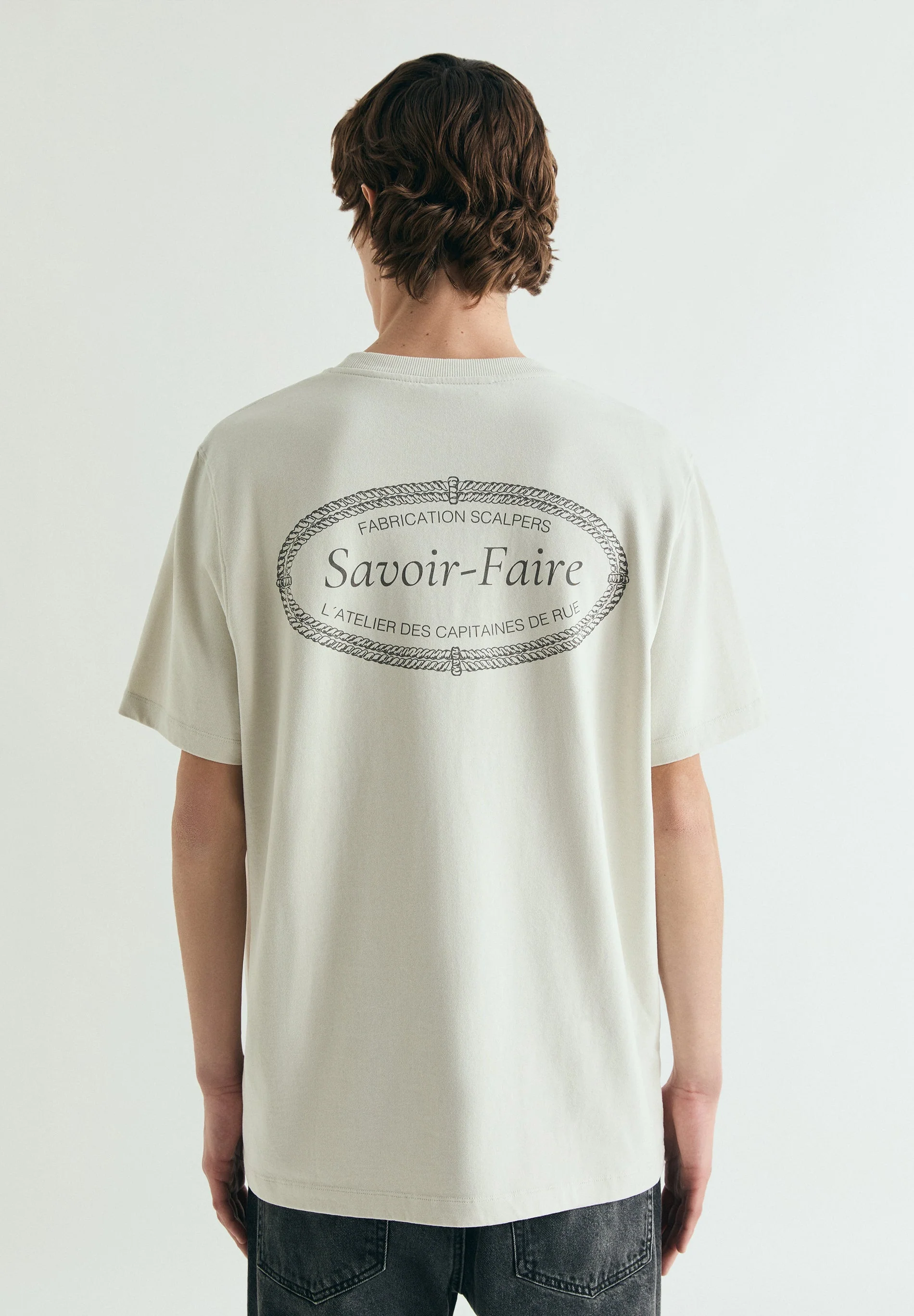 RELAXED CONTRAST EMBROIDERED T-SHIRT - Image 4