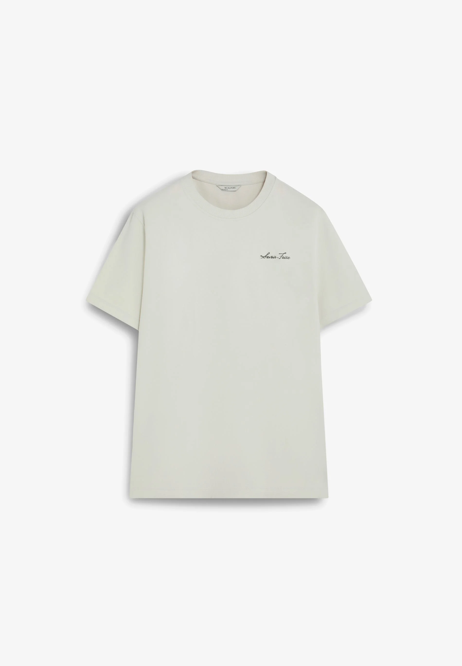 RELAXED CONTRAST EMBROIDERED T-SHIRT - Image 5
